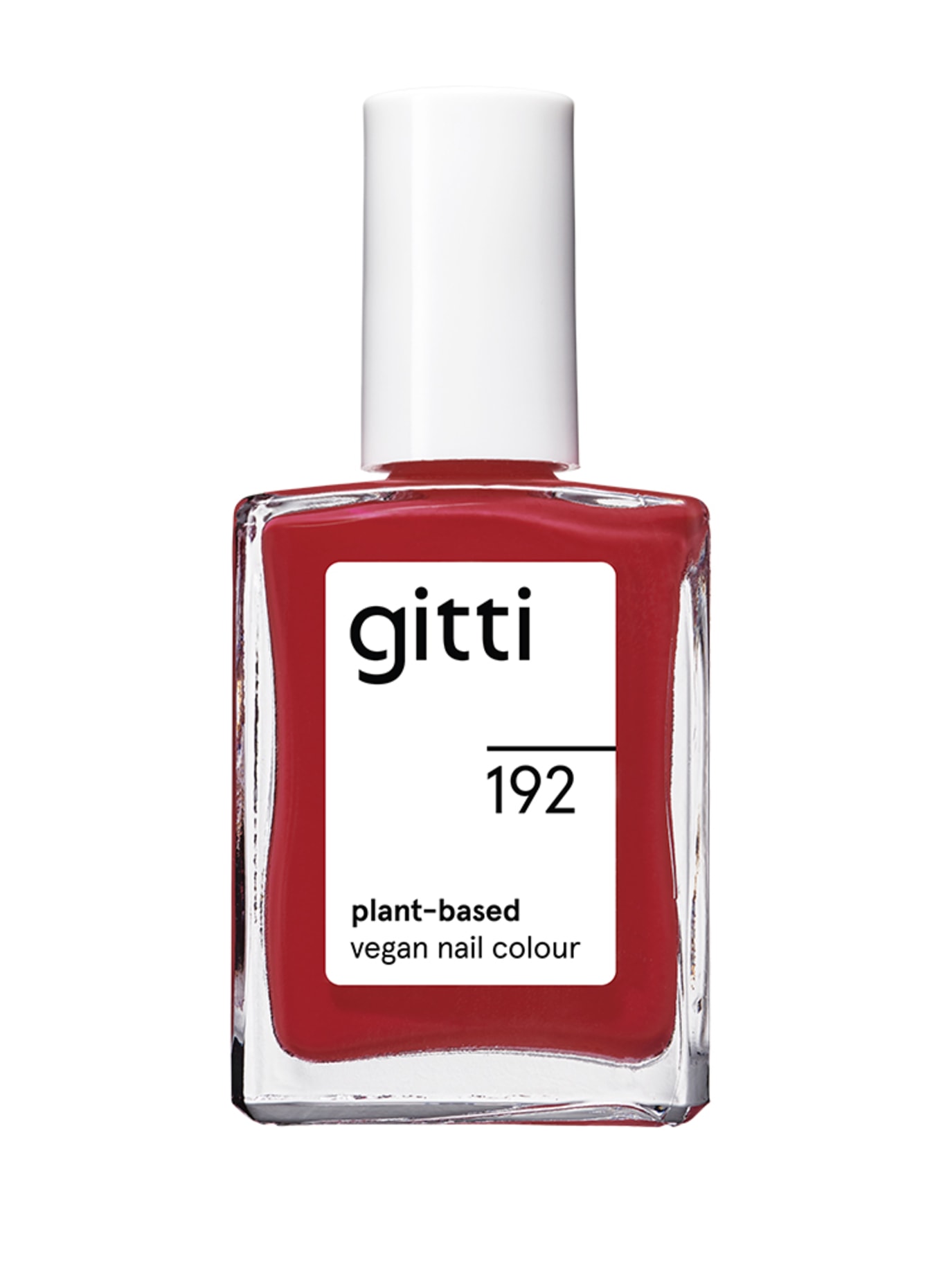 gitti PLANT-BASED VEGAN NAIL COLOUR: NO. 192 - HIBISCUS RED