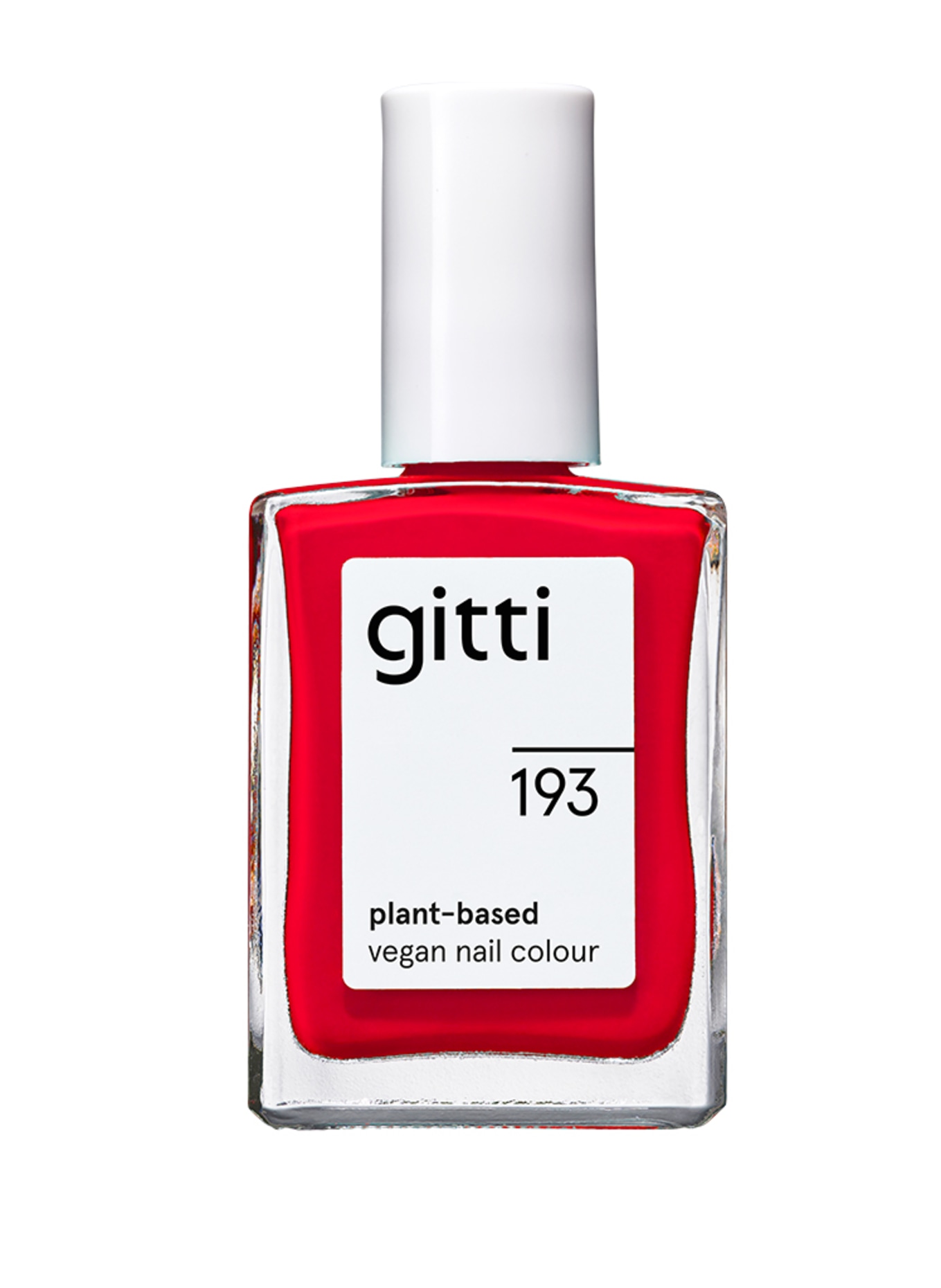 gitti PLANT-BASED VEGAN NAIL COLOUR: NO. 193 - POWER RED