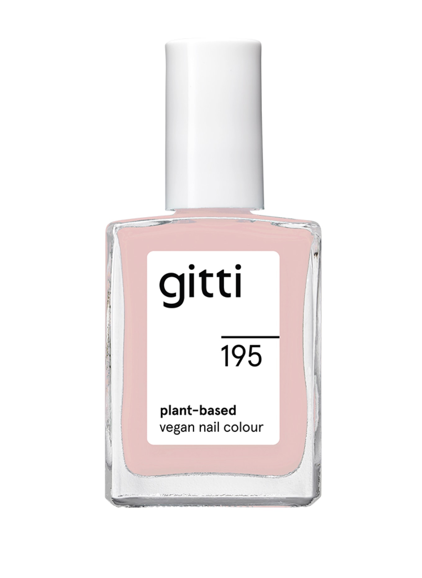 gitti PLANT-BASED VEGAN NAIL COLOUR: NO. 195 - TENDER ROSÉ