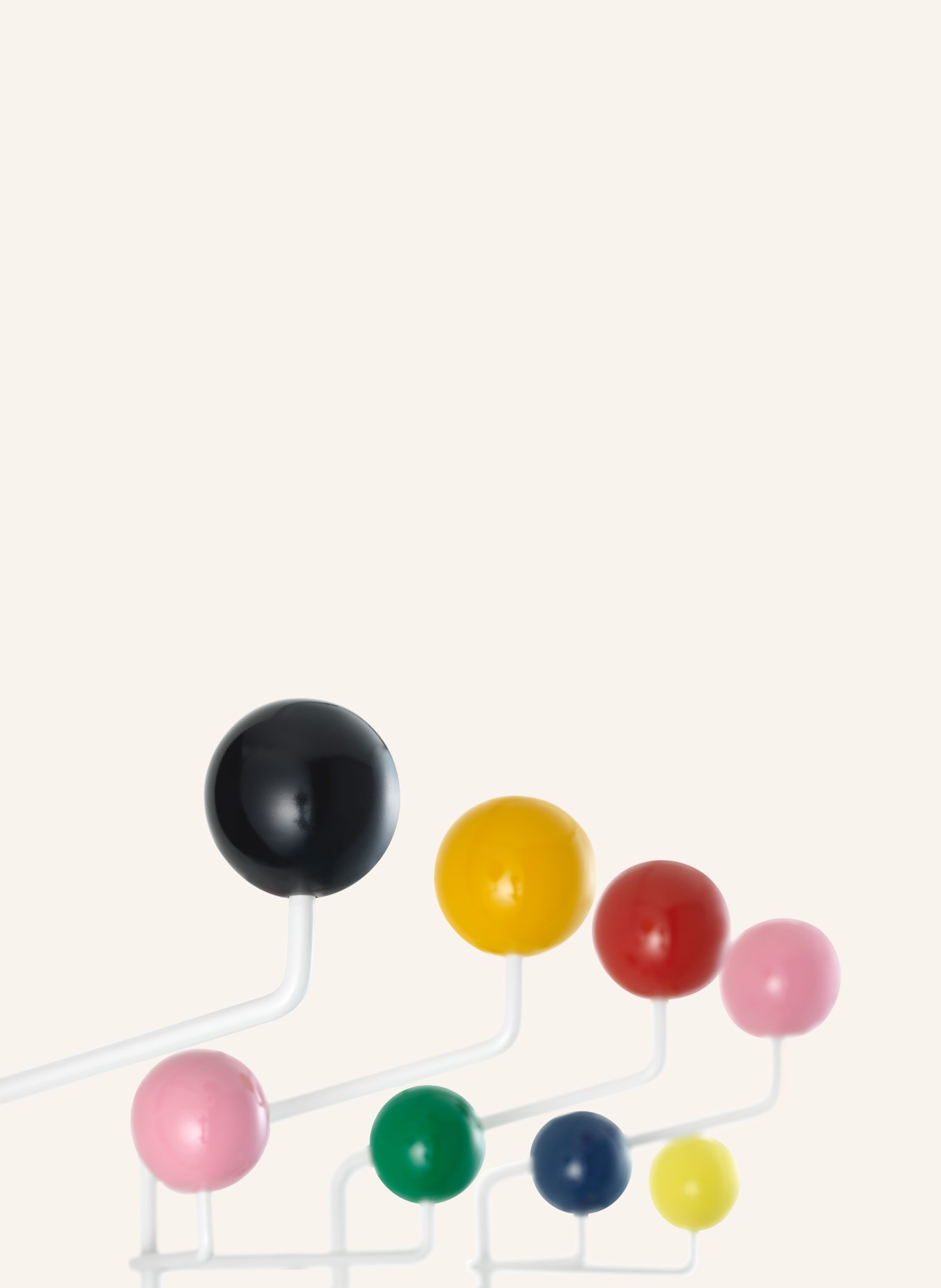 vitra Garderobe HANG IT ALL: WEISS / ROT / GELB