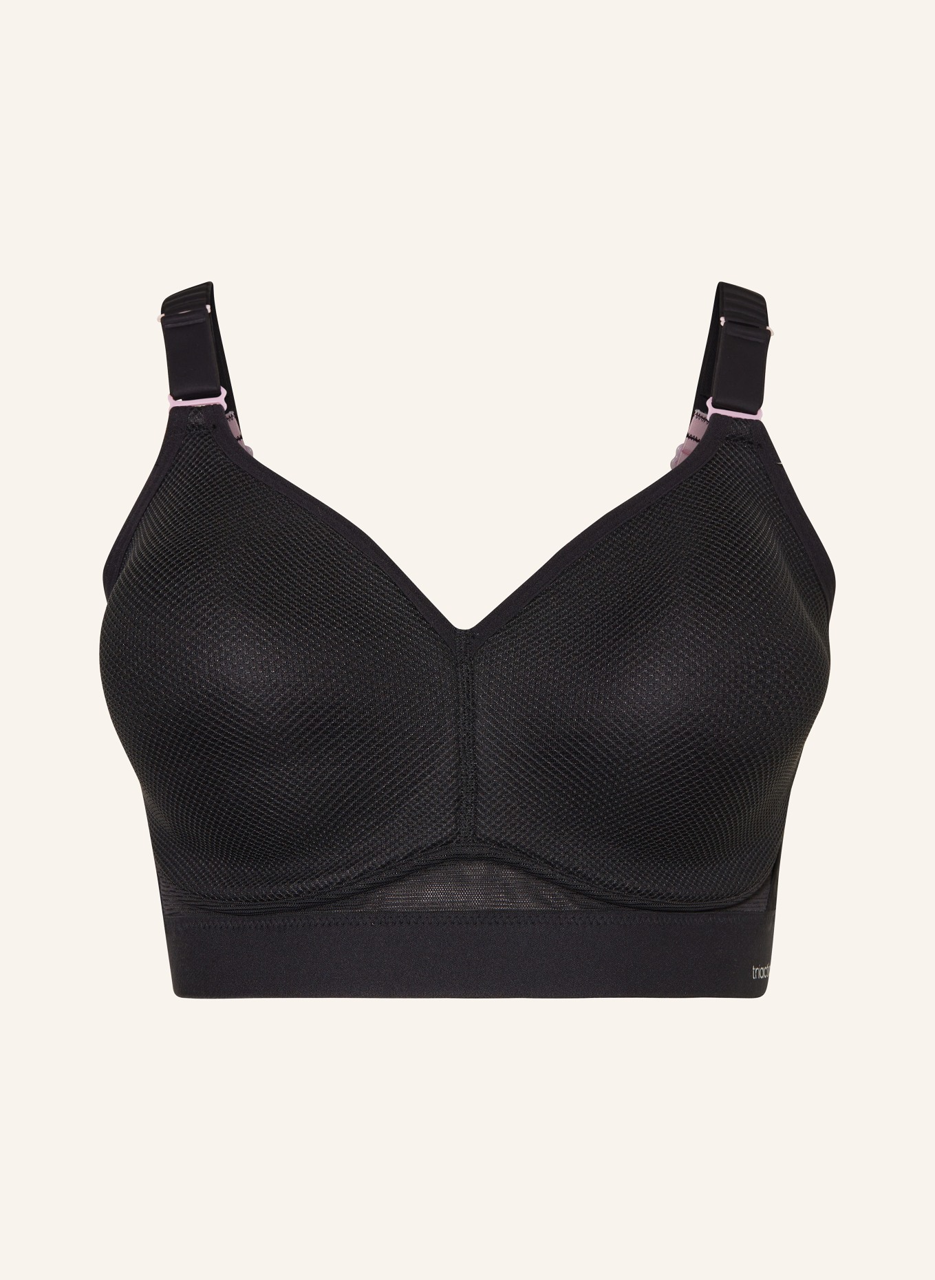 Triumph Sport-BH TRIACTION HYBRID LITE mit Mesh: SCHWARZ