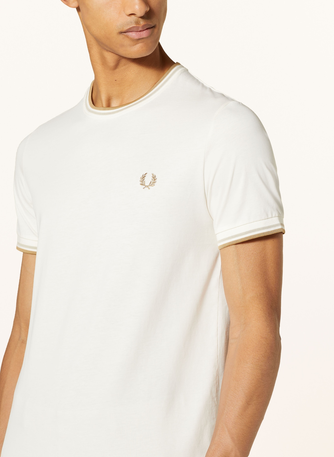 FRED PERRY T-shirt M1588, Color: ECRU (Image 4)
