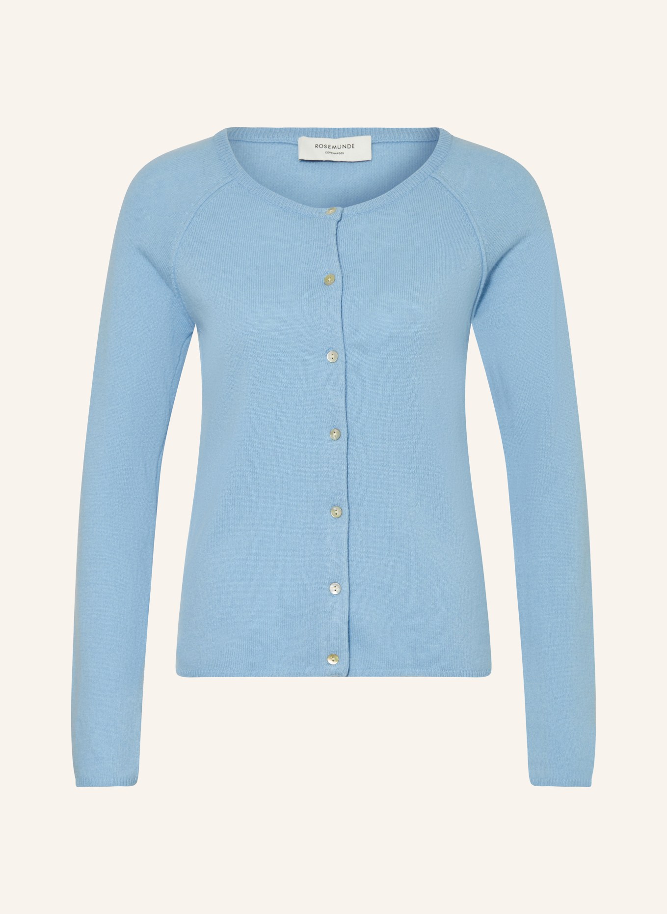 rosemunde Cardigan LAICA with cashmere, Color: LIGHT BLUE (Image 1)