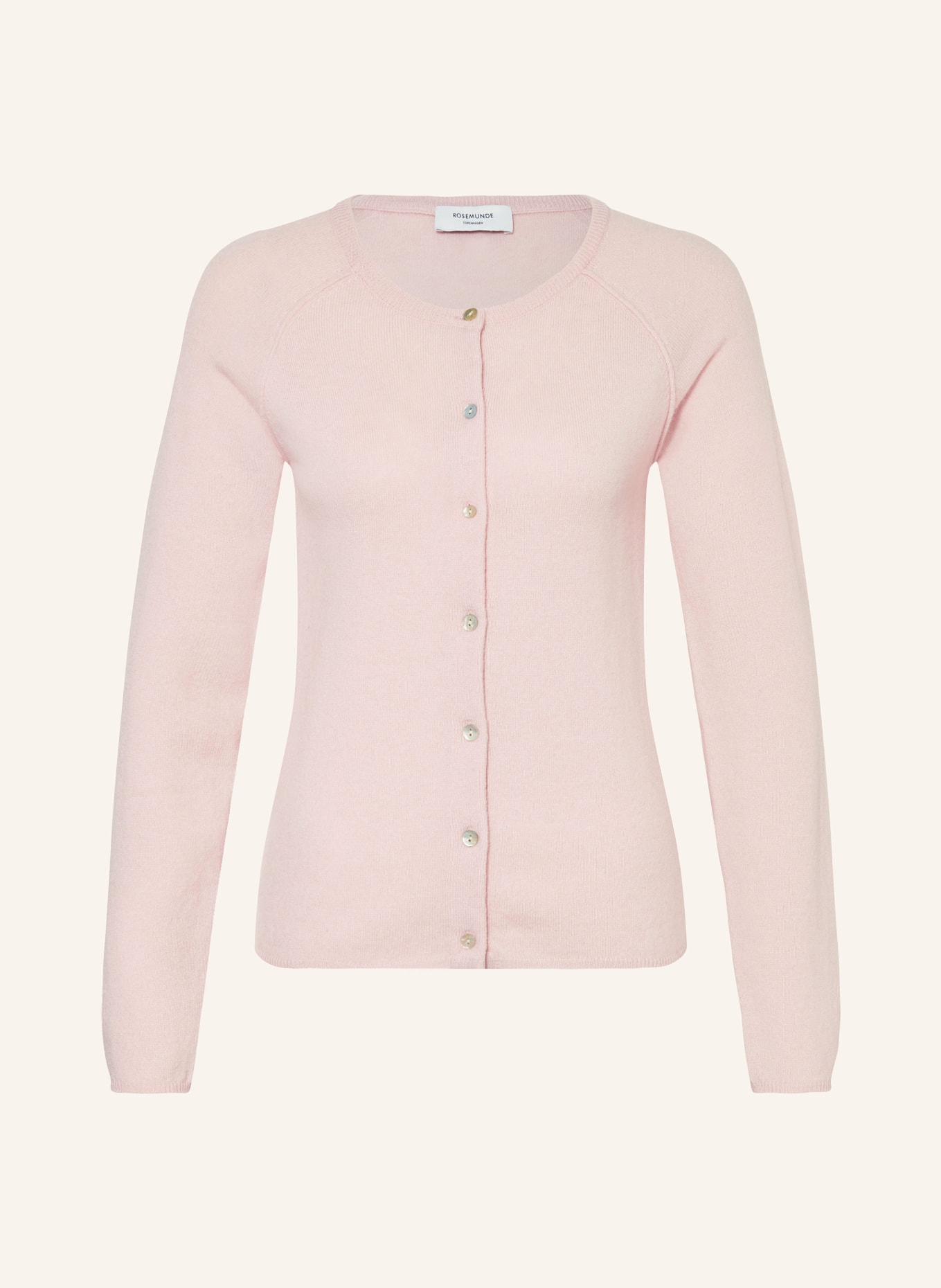 rosemunde Cardigan LAICA with cashmere, Color: ROSE (Image 1)