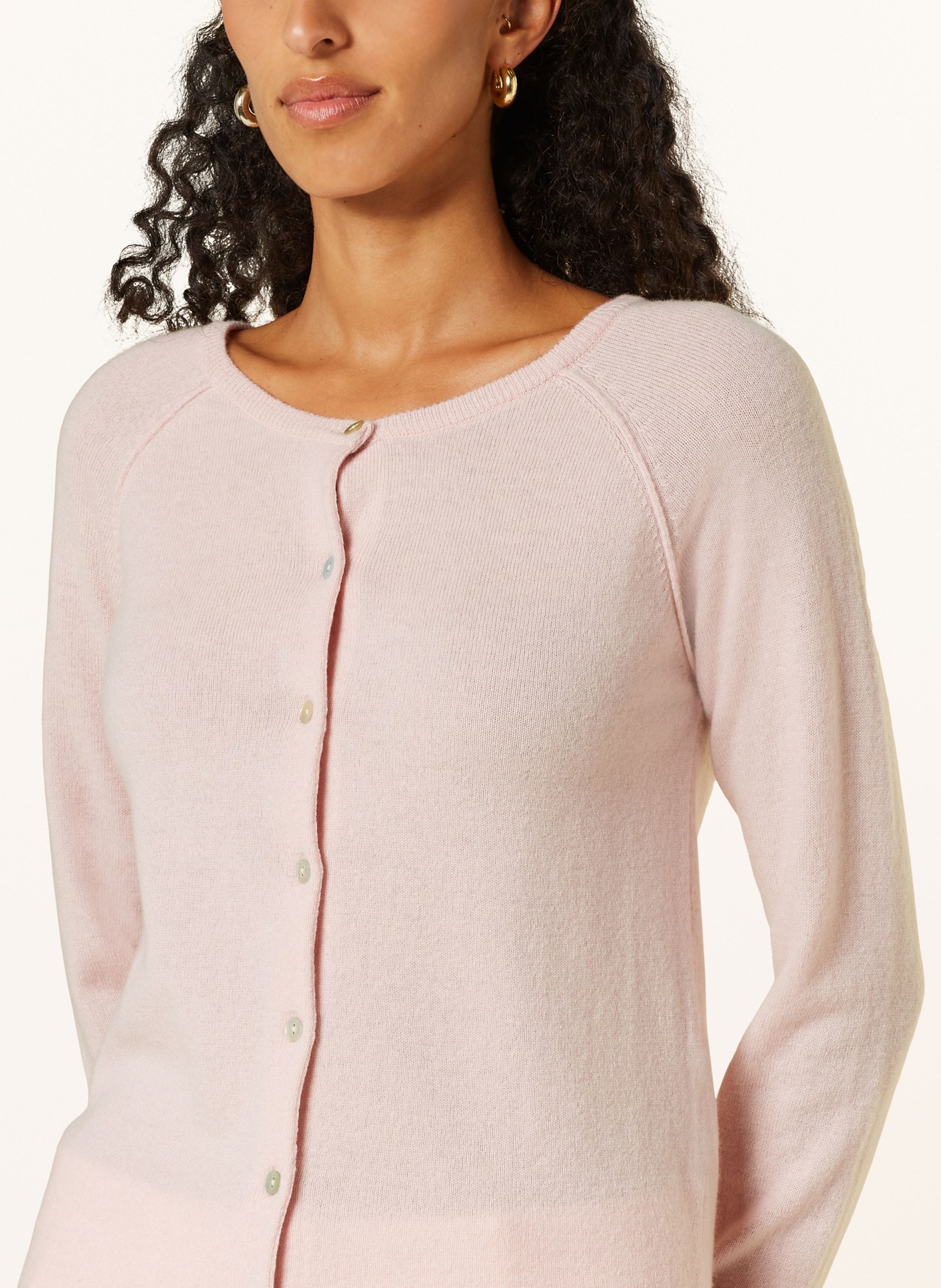 rosemunde Cardigan LAICA with cashmere, Color: ROSE (Image 4)