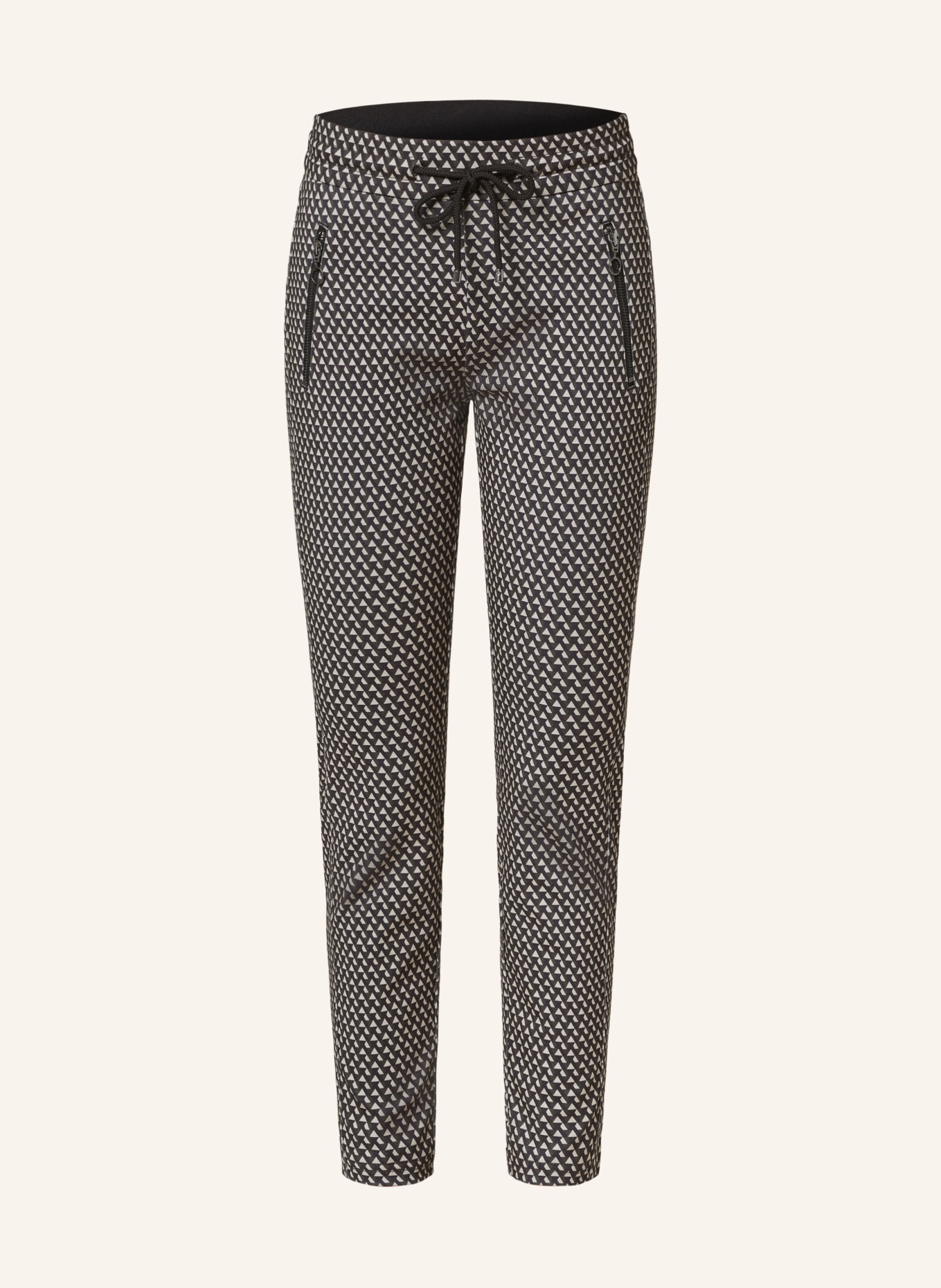 MAC Hose EASY SMART im Jogging-Stil: DUNKELGRAU/ GRÜN/ HELLGELB