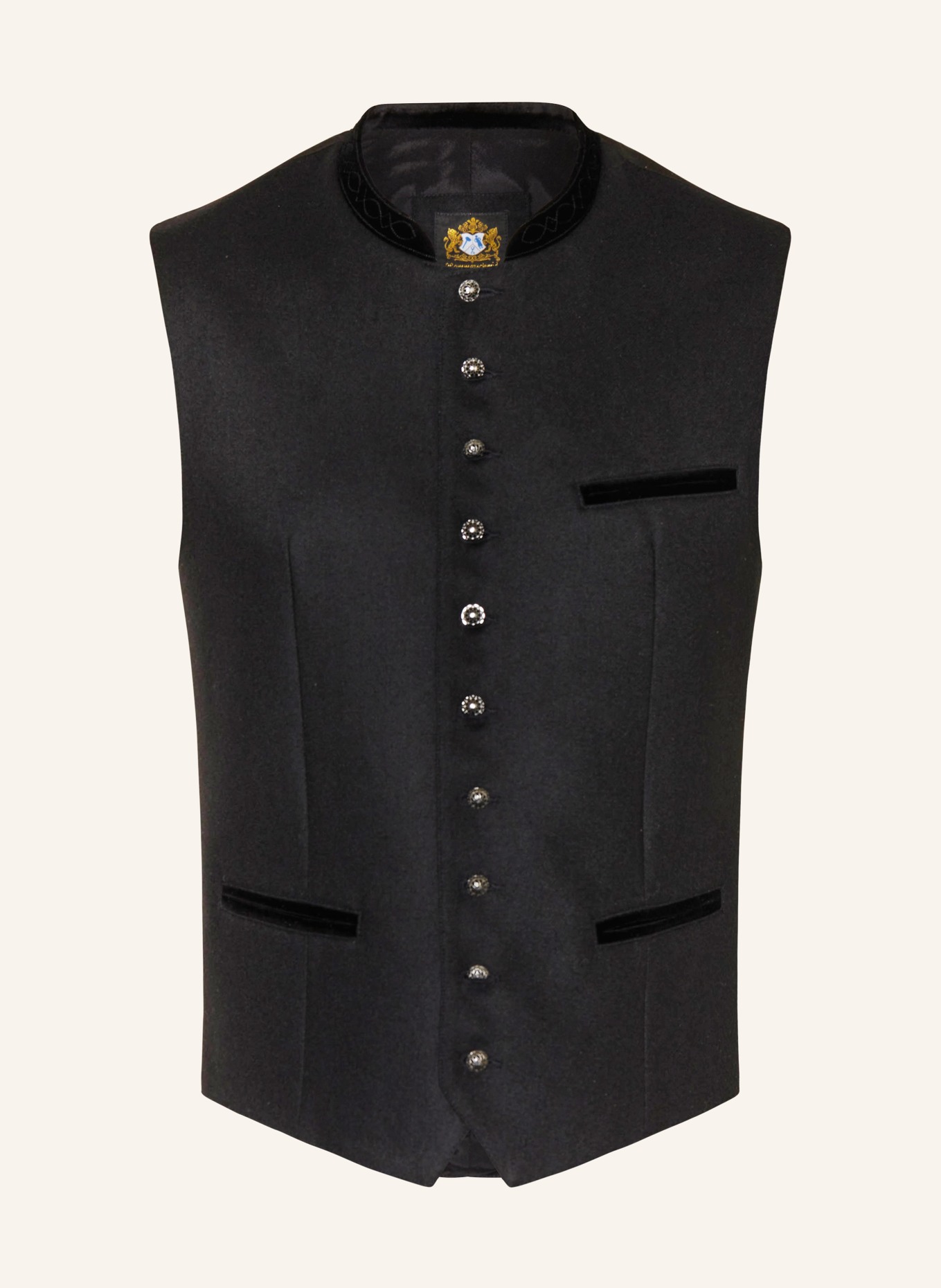 Hammerschmid Trachtenweste MANUEL Extra Slim Fit, Farbe: SCHWARZ (Bild 1)
