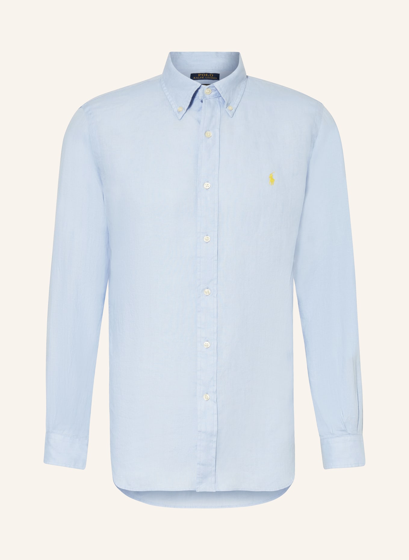 POLO RALPH LAUREN Linen shirt Custom Fit, Color: LIGHT BLUE (Image 1)