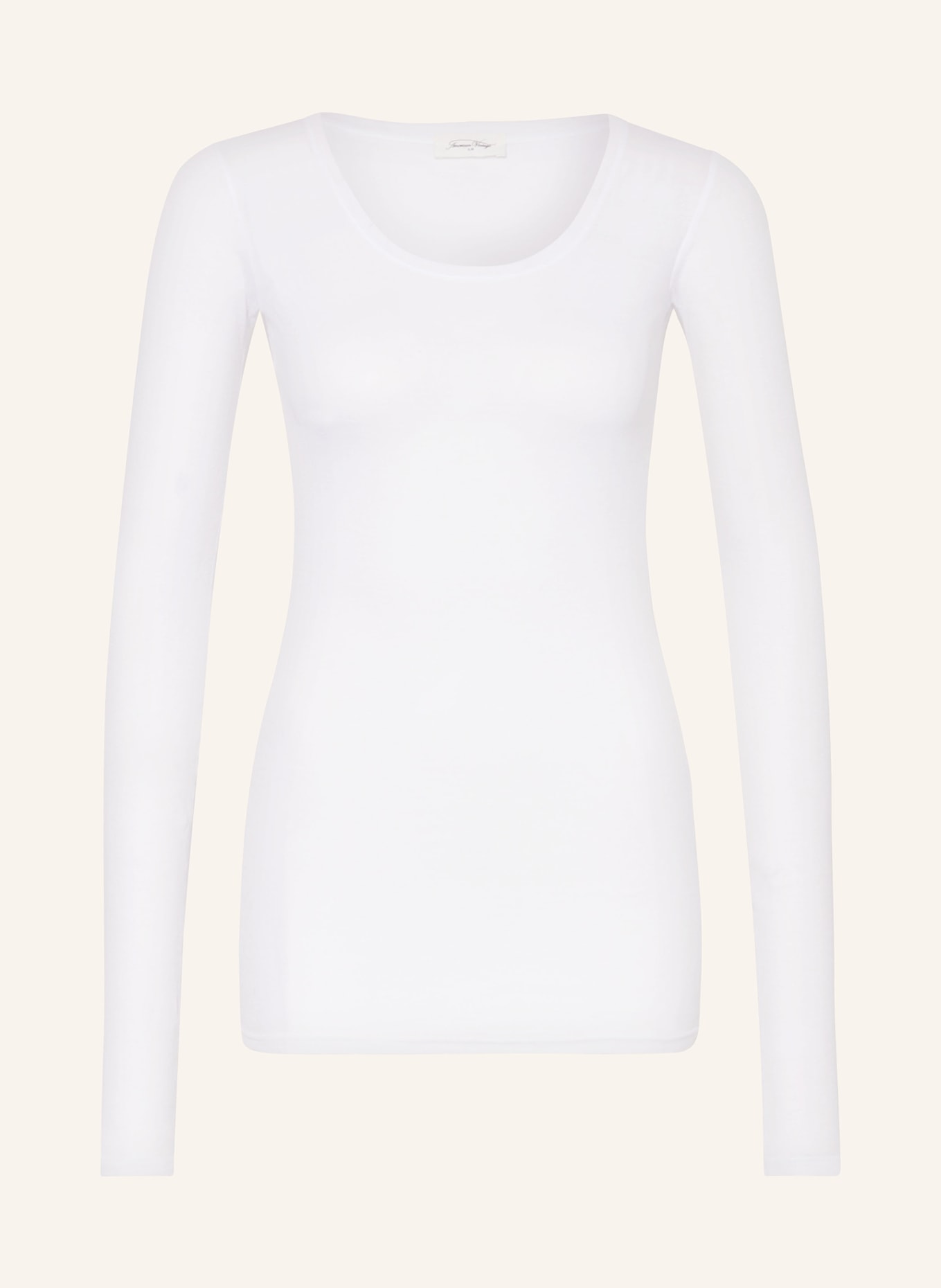 American Vintage Long sleeve shirt MASSACHUSETTS, Color: WHITE (Image 1)