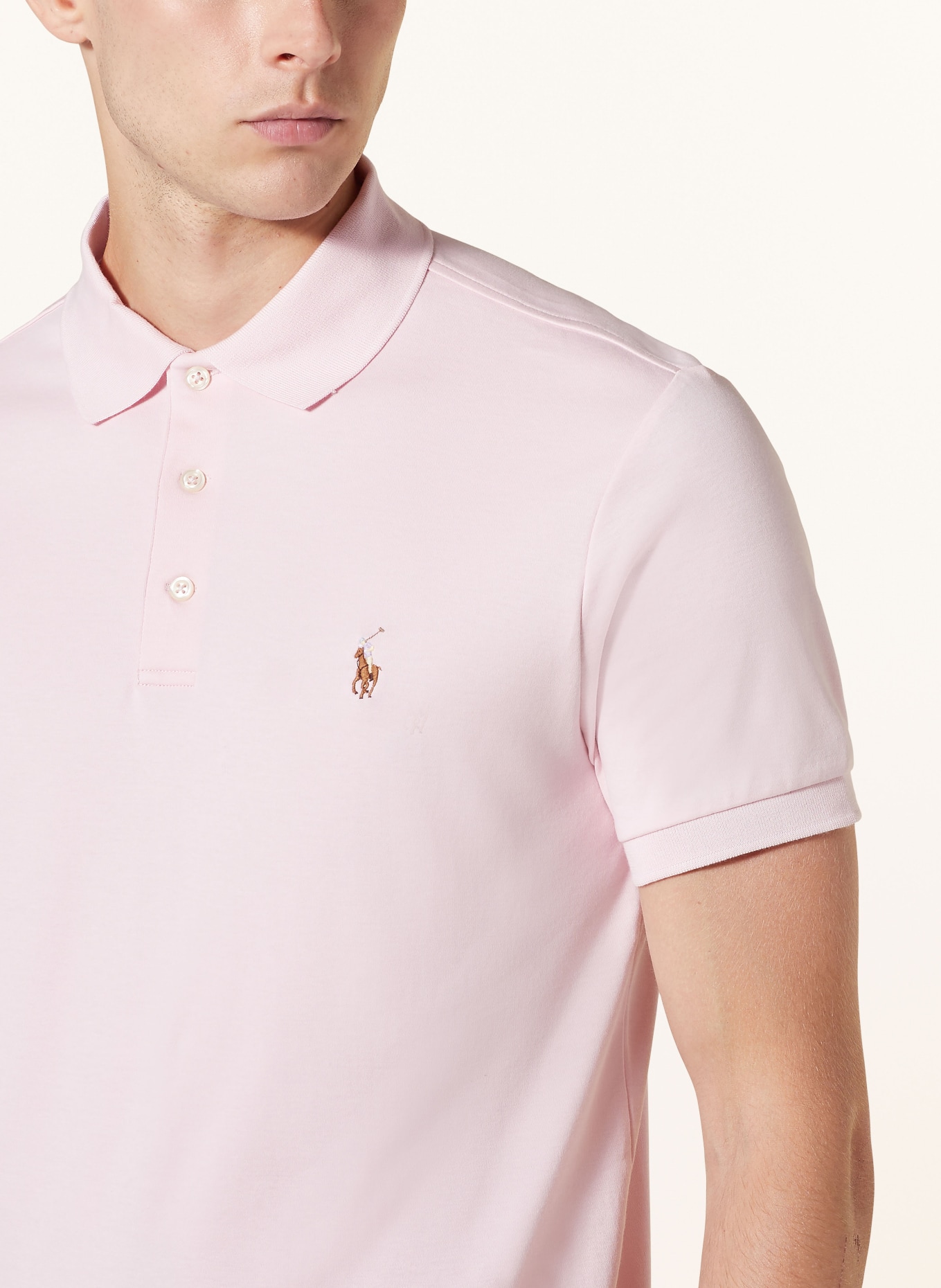 POLO RALPH LAUREN Žerzejová polokošile Custom Slim Fit, Barva: 147 HINT OF PINK (Obrázek 4)