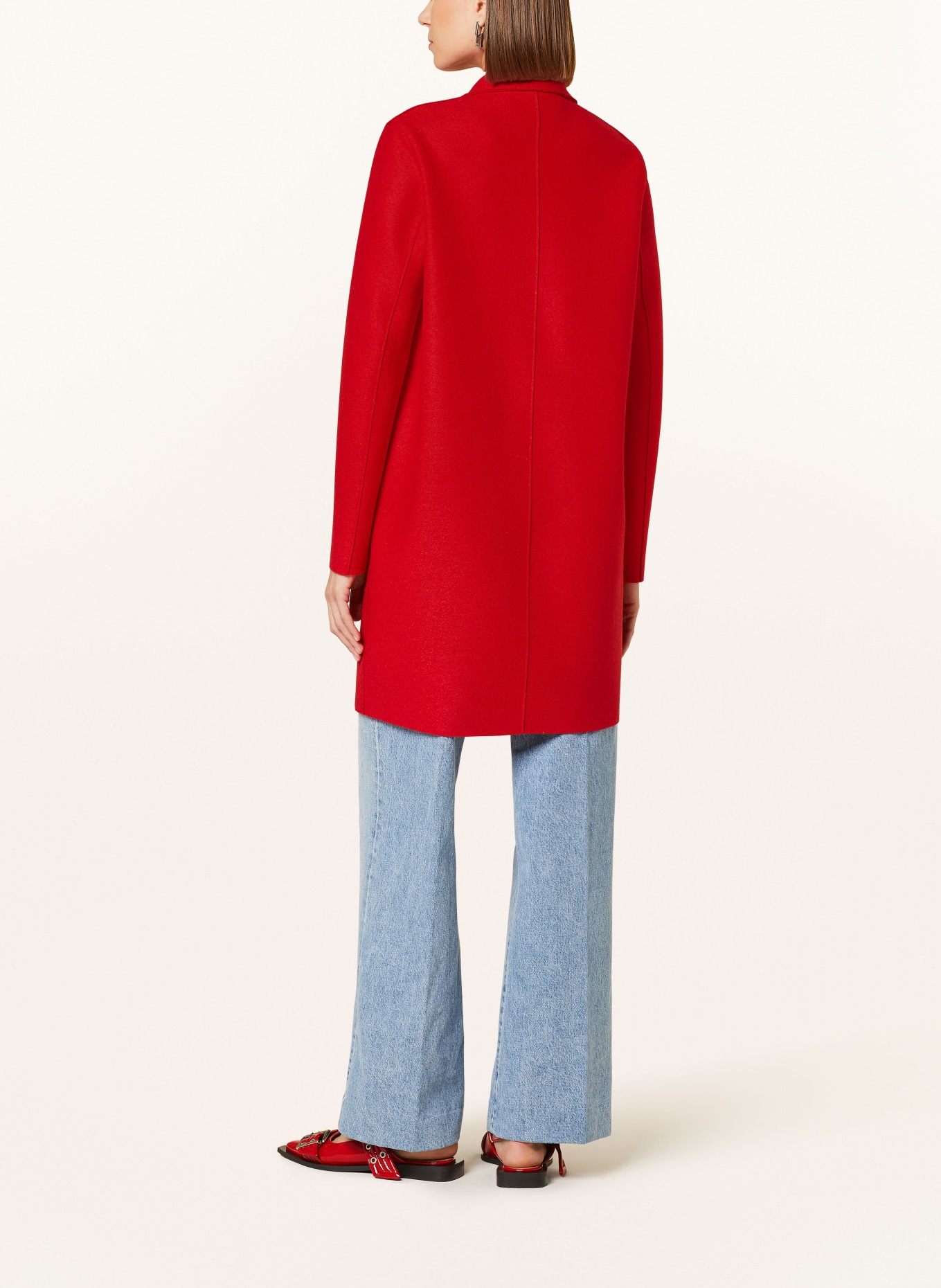 HARRIS WHARF LONDON Wool coat, Color: RED (Image 3)