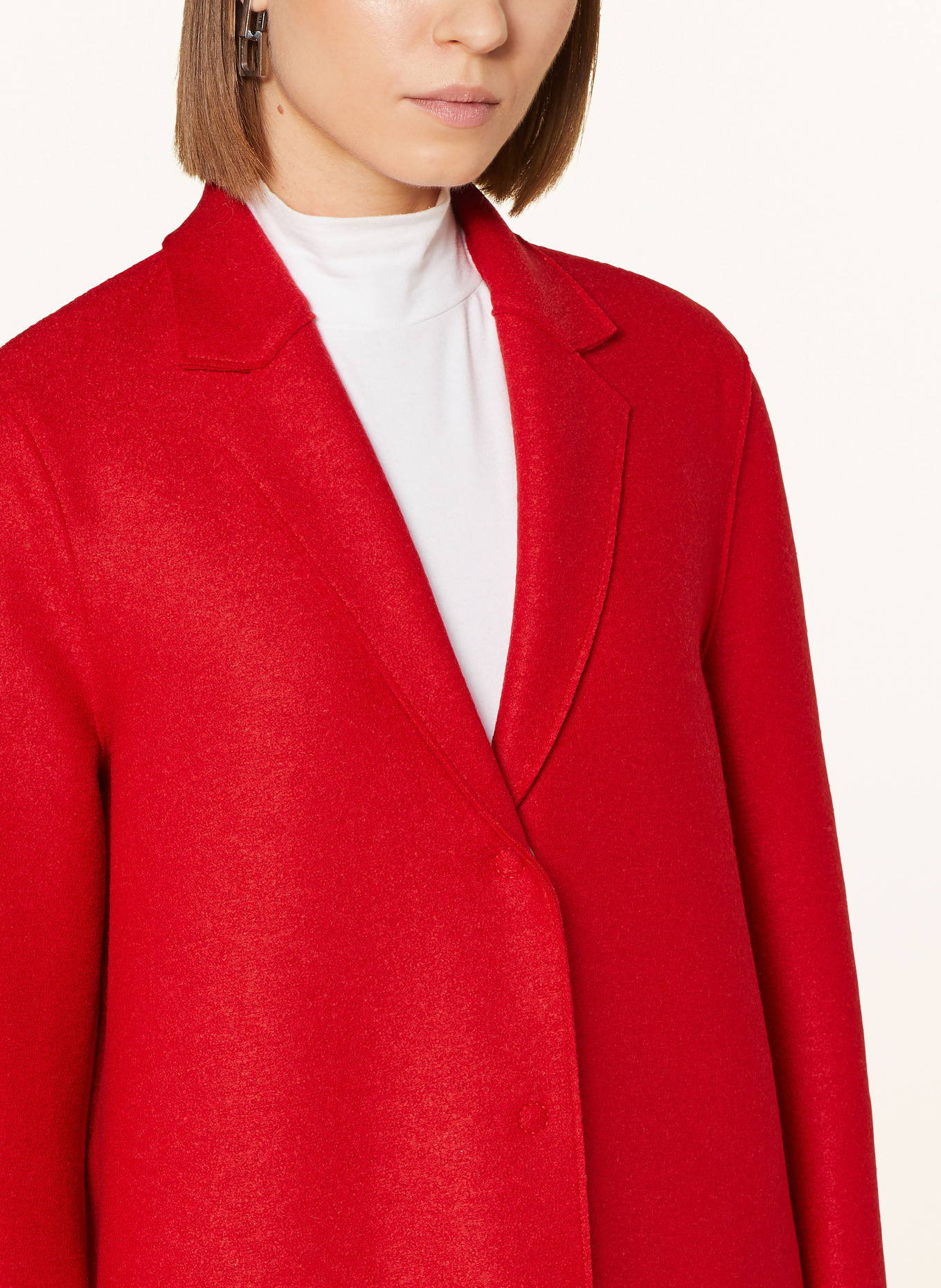HARRIS WHARF LONDON Wool coat, Color: RED (Image 4)