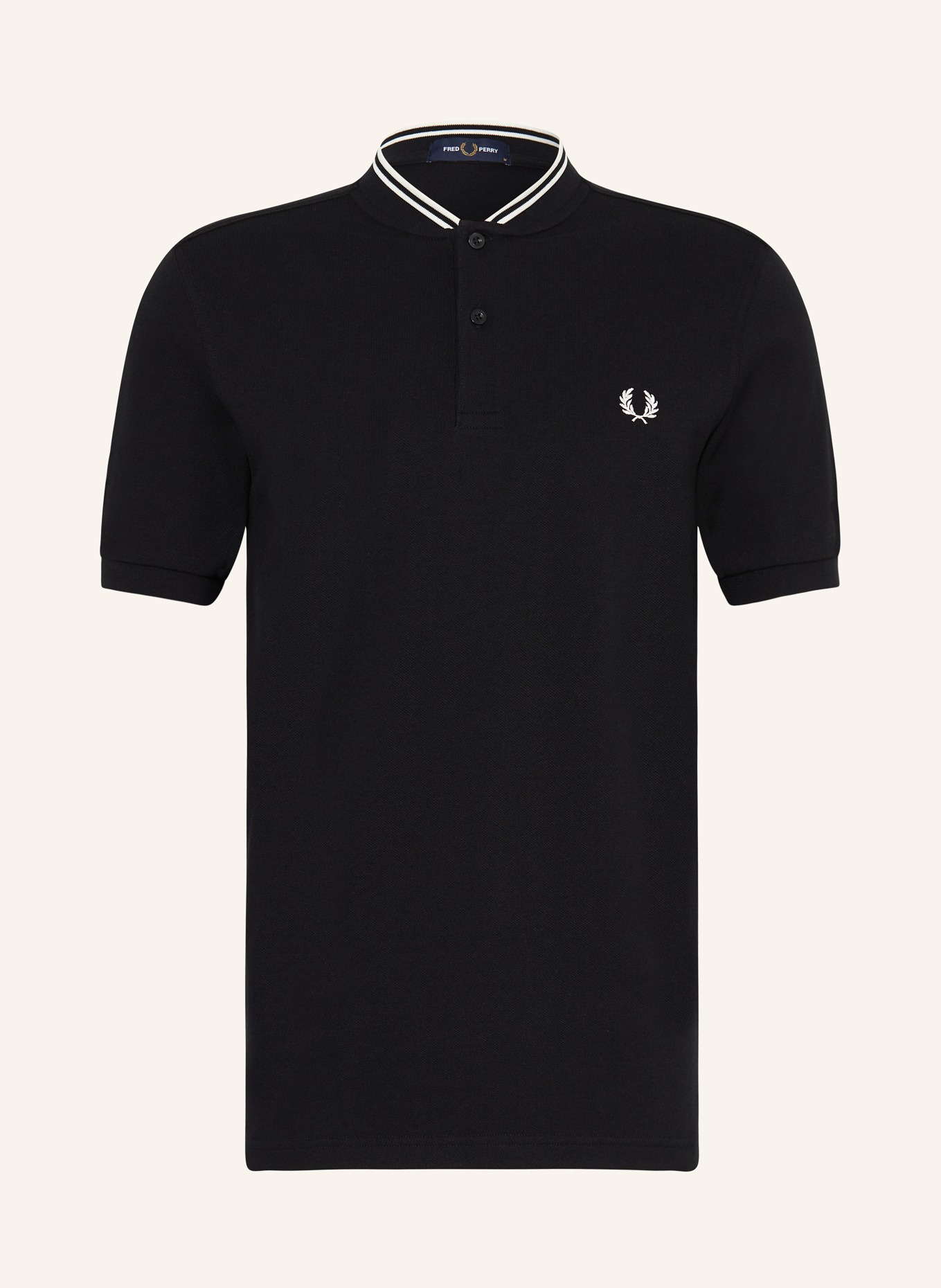 FRED PERRY Piqué polo shirt M4526, Color: BLACK (Image 1)