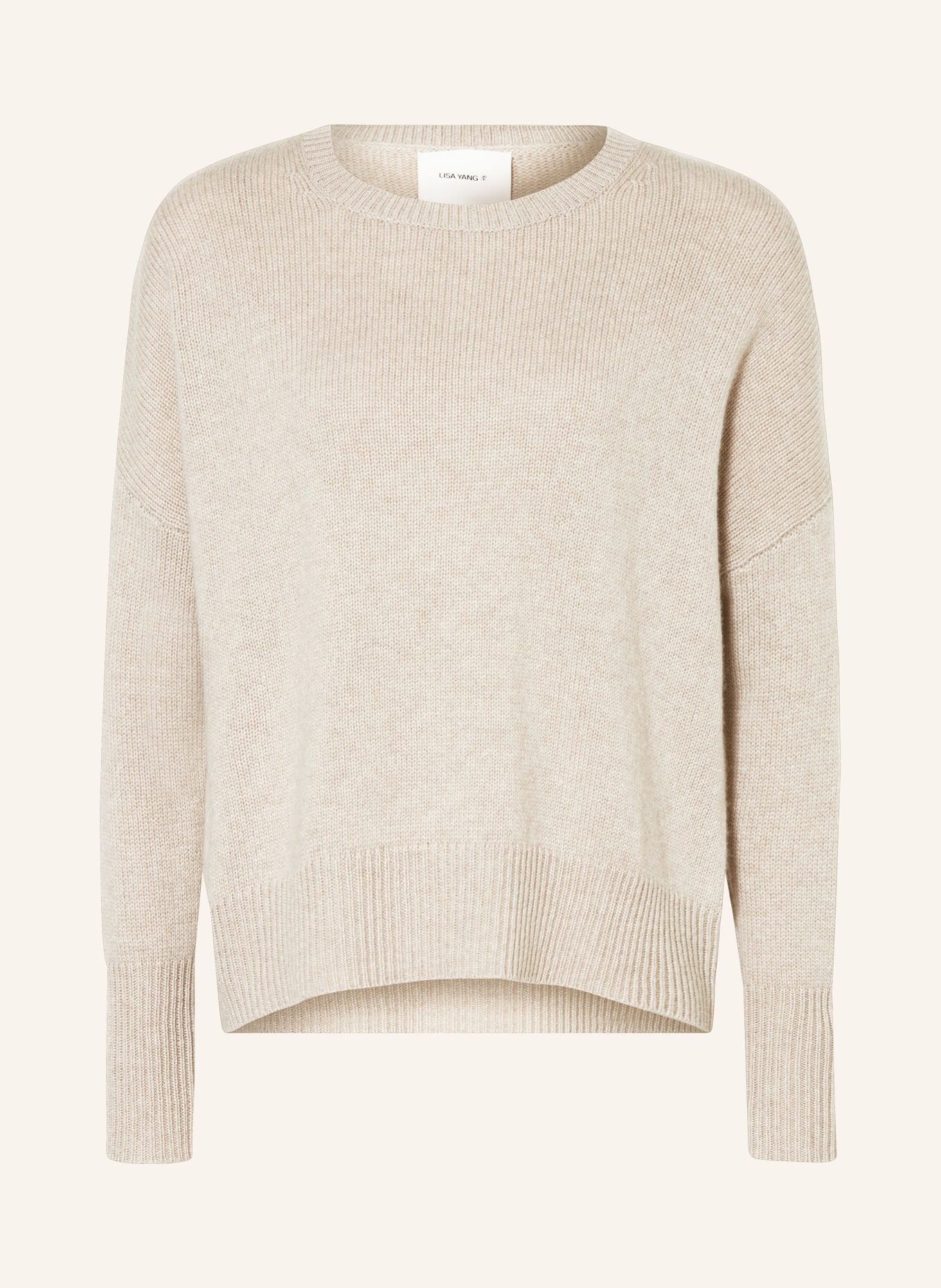 LISA YANG Cashmere sweater MILA , Color: LIGHT BROWN (Image 1)