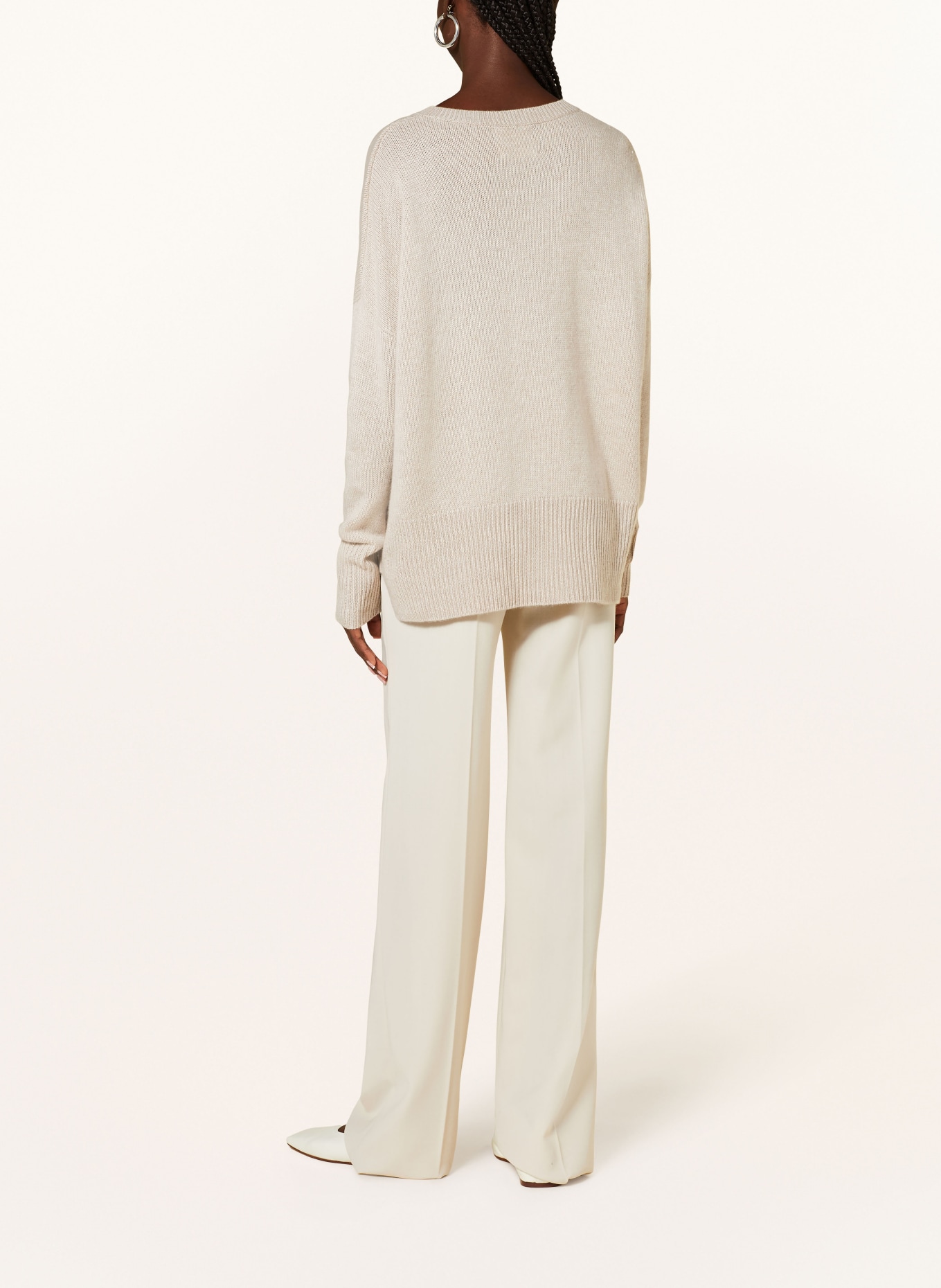 LISA YANG Cashmere sweater MILA , Color: LIGHT BROWN (Image 3)
