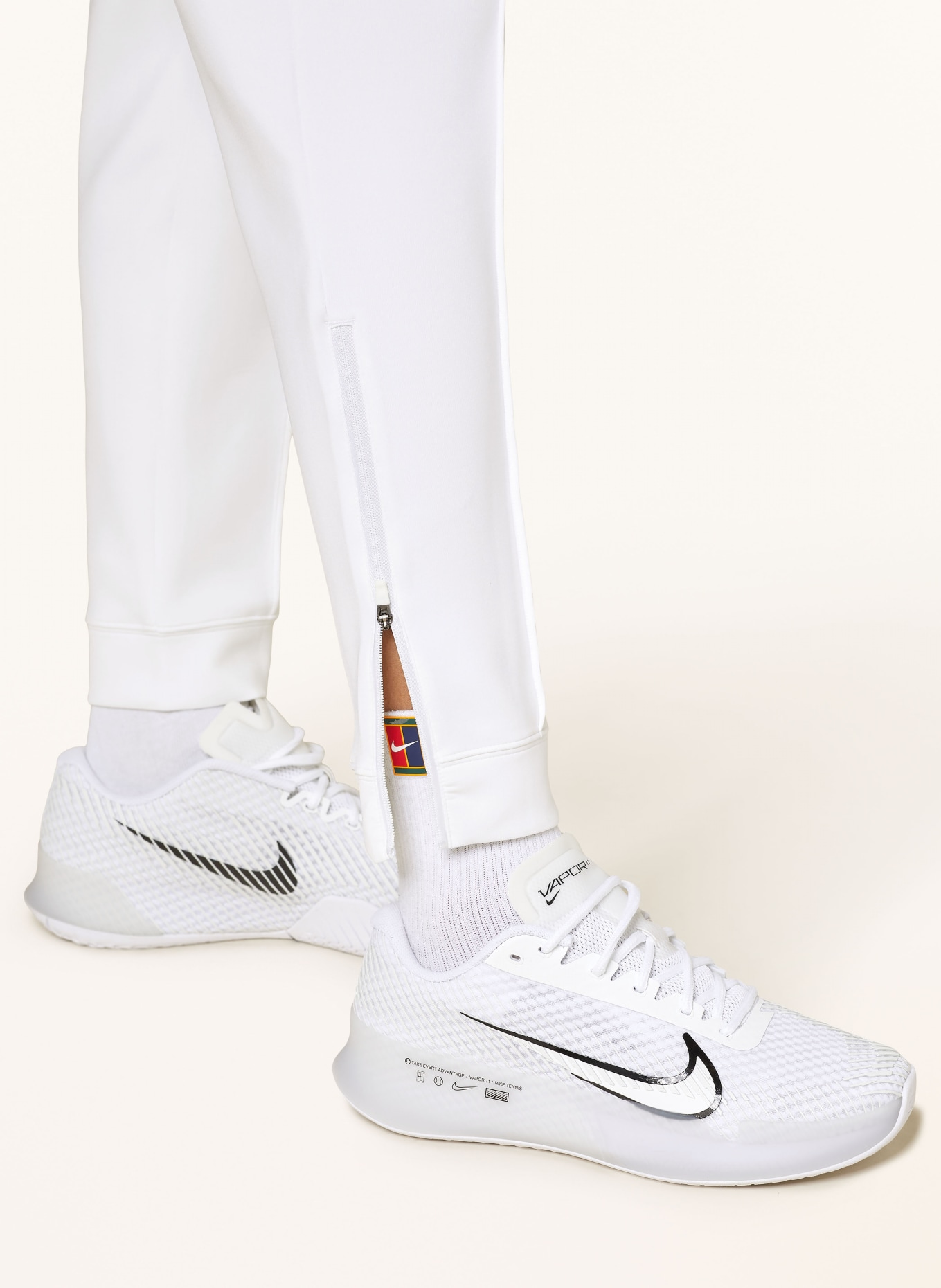 Nike Tennishose NIKECOURT DRI-FIT, Farbe: WEISS (Bild 6)