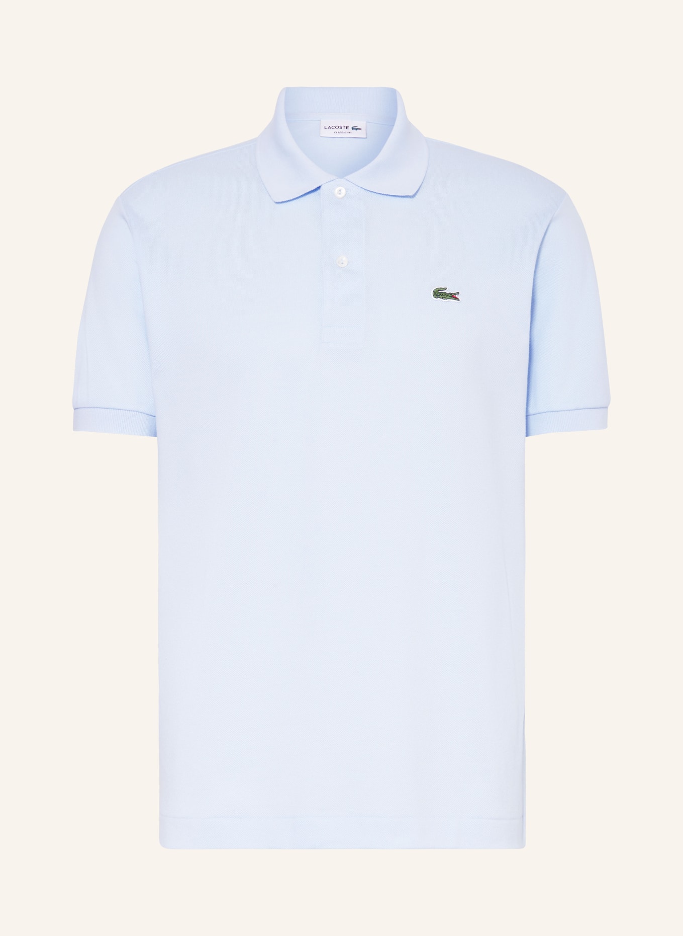 LACOSTE Piqué-Poloshirt Classic Fit, Farbe: HELLBLAU (Bild 1)