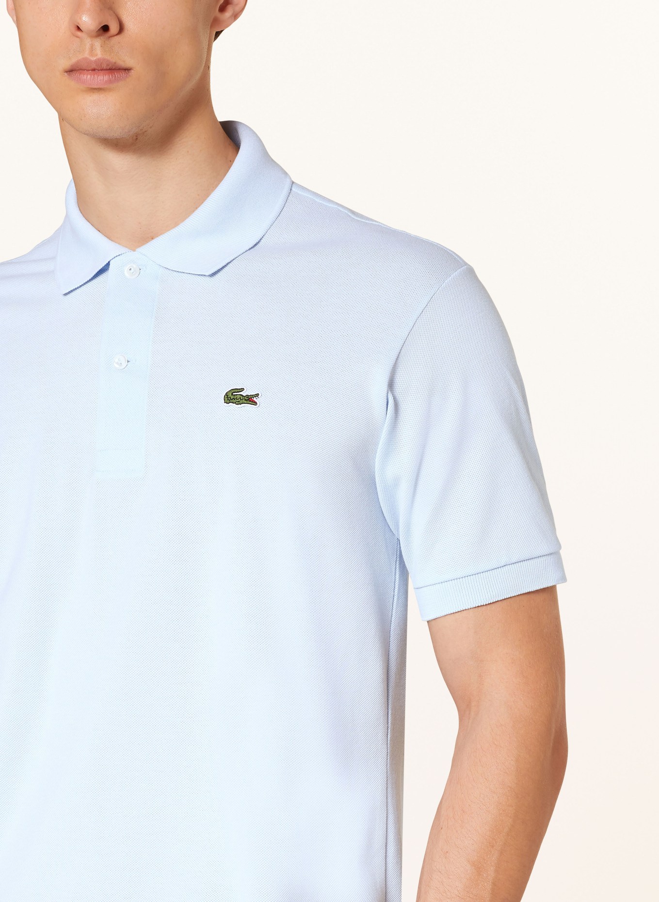 LACOSTE Piqué-Poloshirt Classic Fit, Farbe: HELLBLAU (Bild 4)