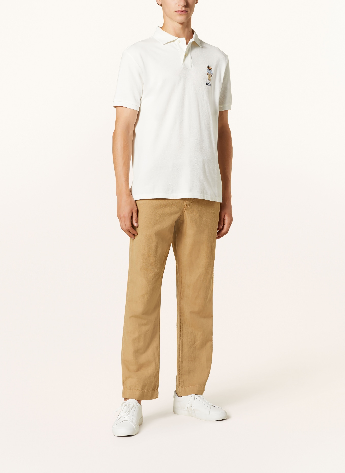 POLO RALPH LAUREN Piqué-Poloshirt Custom Slim Fit , Farbe: WEISS (Bild 2)