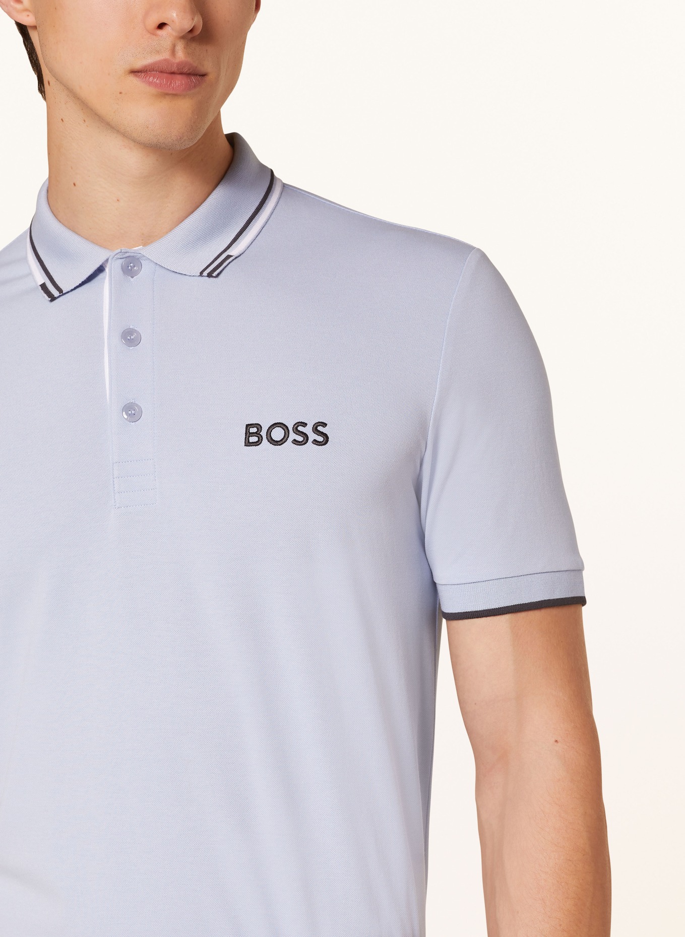 BOSS Functional polo short PADDY PRO, Color: LIGHT PURPLE (Image 4)