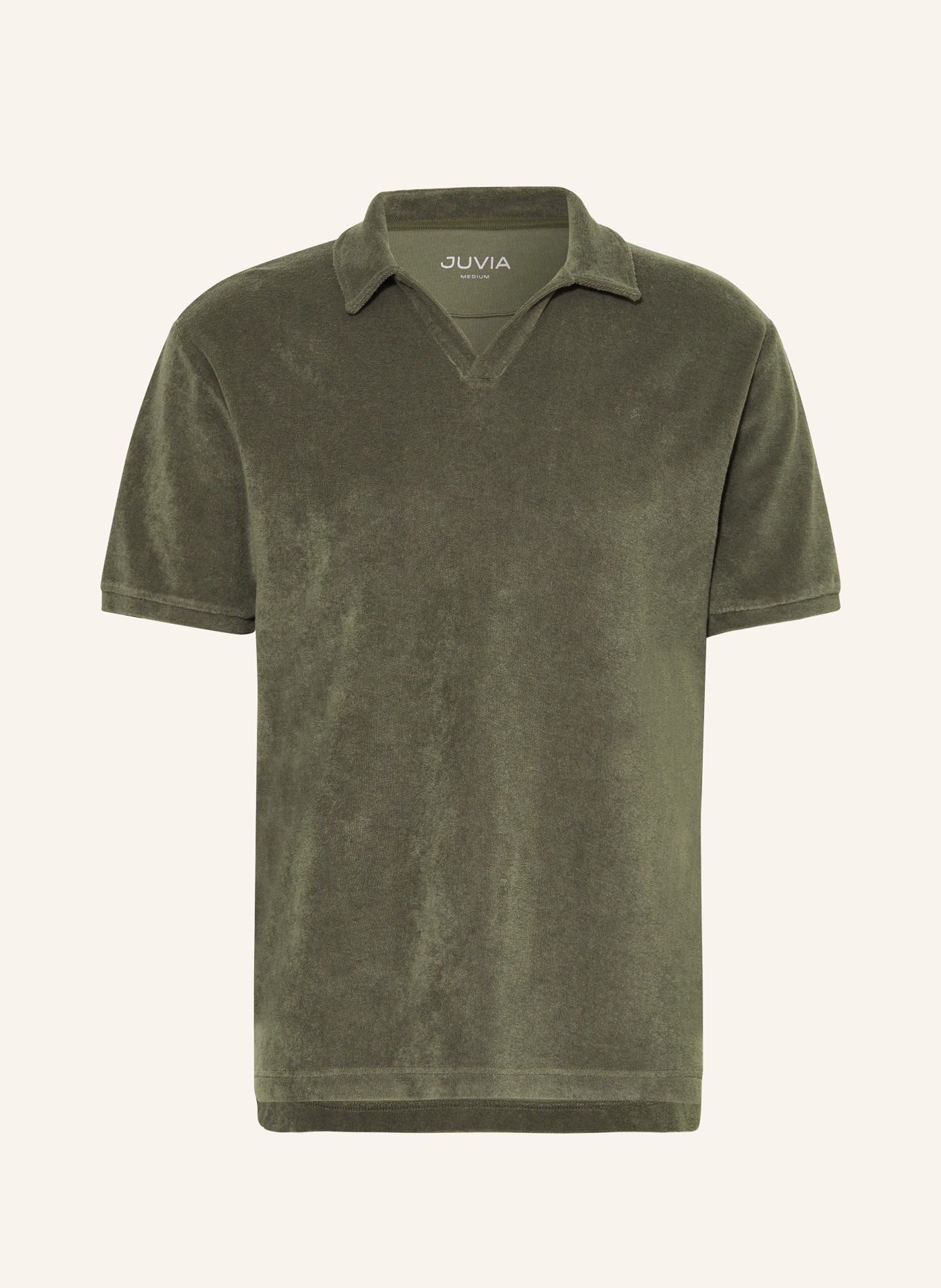 Juvia Terry cloth polo shirt, Color: GREEN (Image 1)