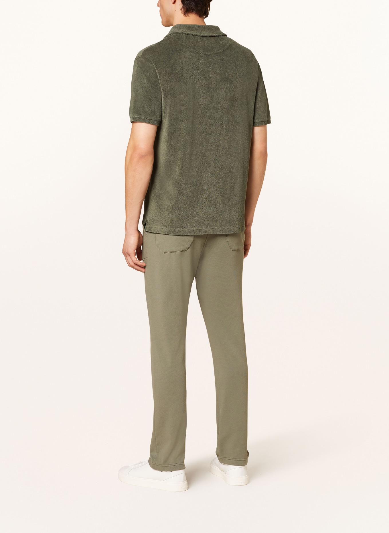 Juvia Terry cloth polo shirt, Color: GREEN (Image 3)