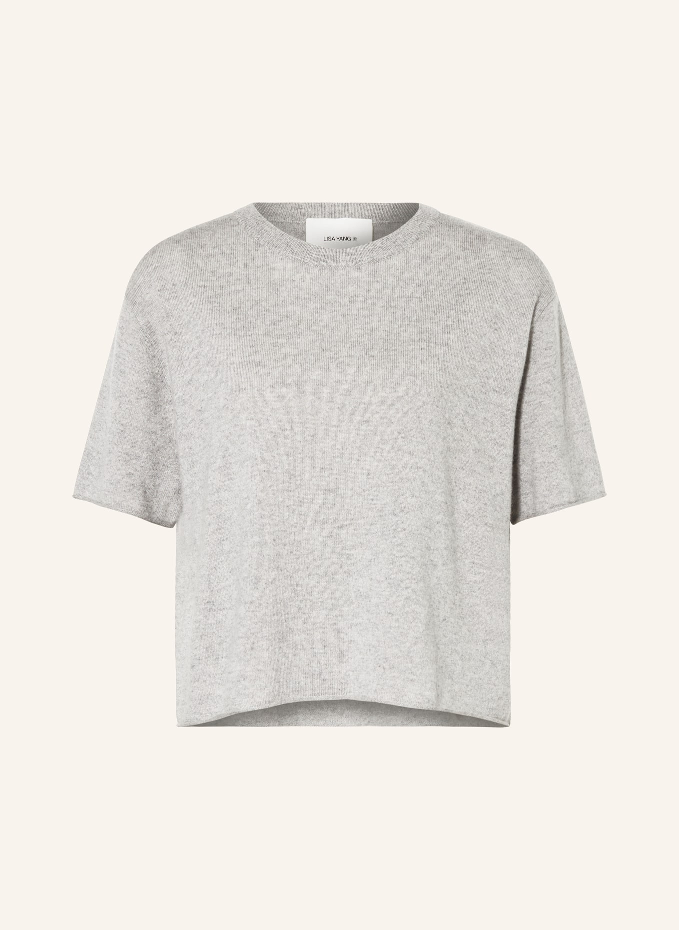 LISA YANG Knit shirt CILA in cashmere, Color: LIGHT GRAY (Image 1)