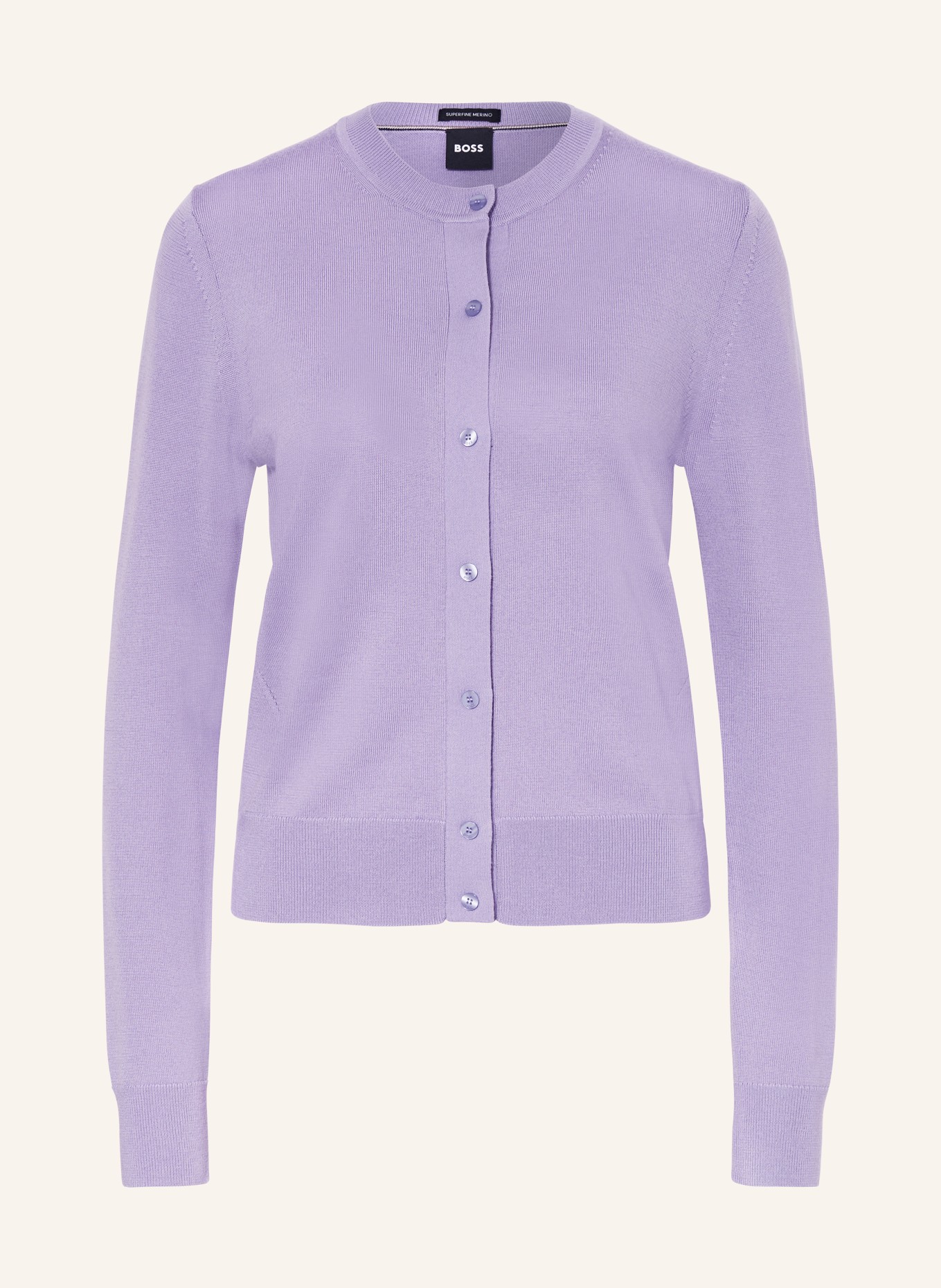 BOSS Cardigan FADENASI, Color: LIGHT PURPLE (Image 1)