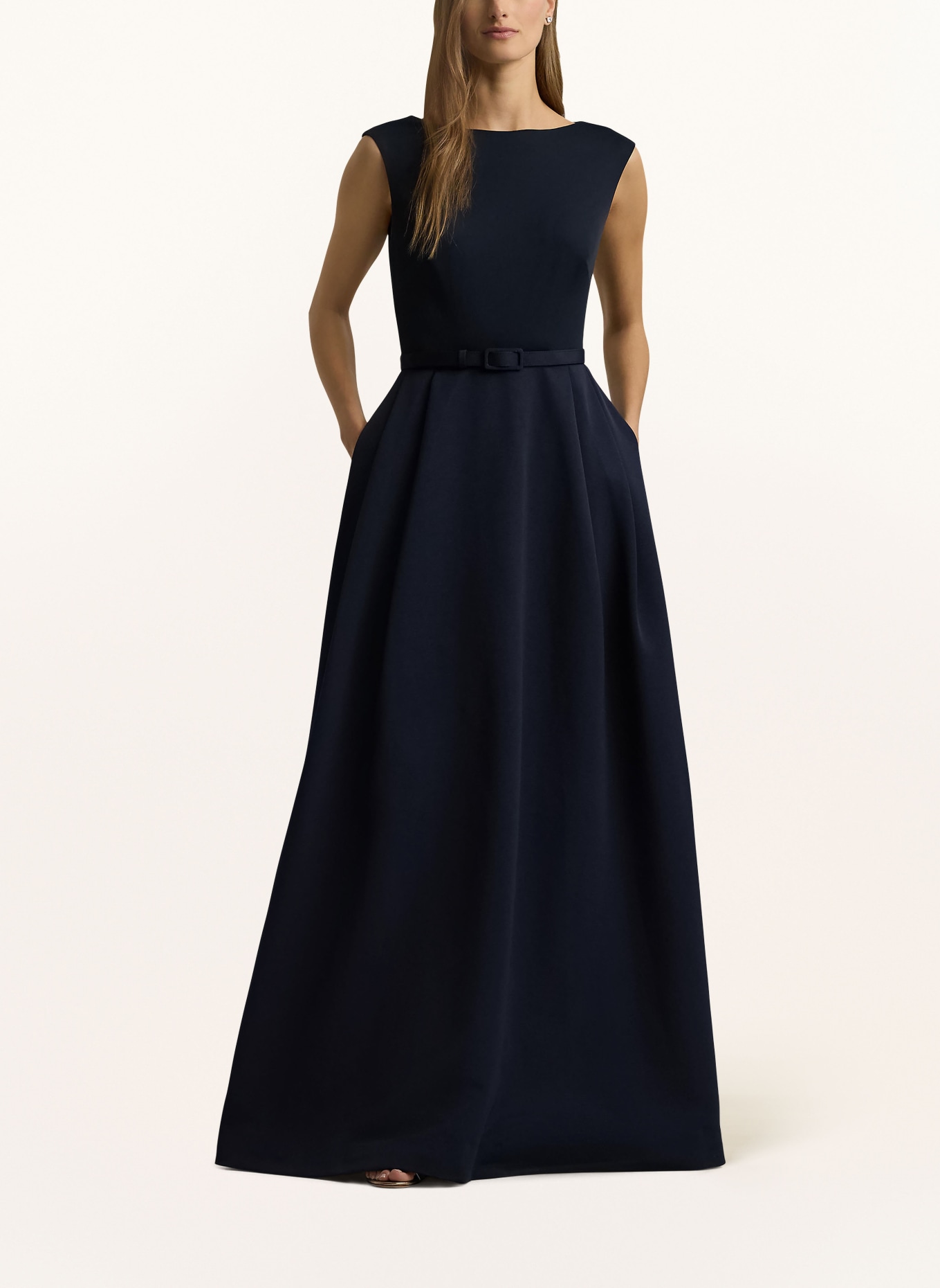 LAUREN RALPH LAUREN Abendkleid NOELLA im Materialmix , Farbe: DUNKELBLAU (Bild 2)