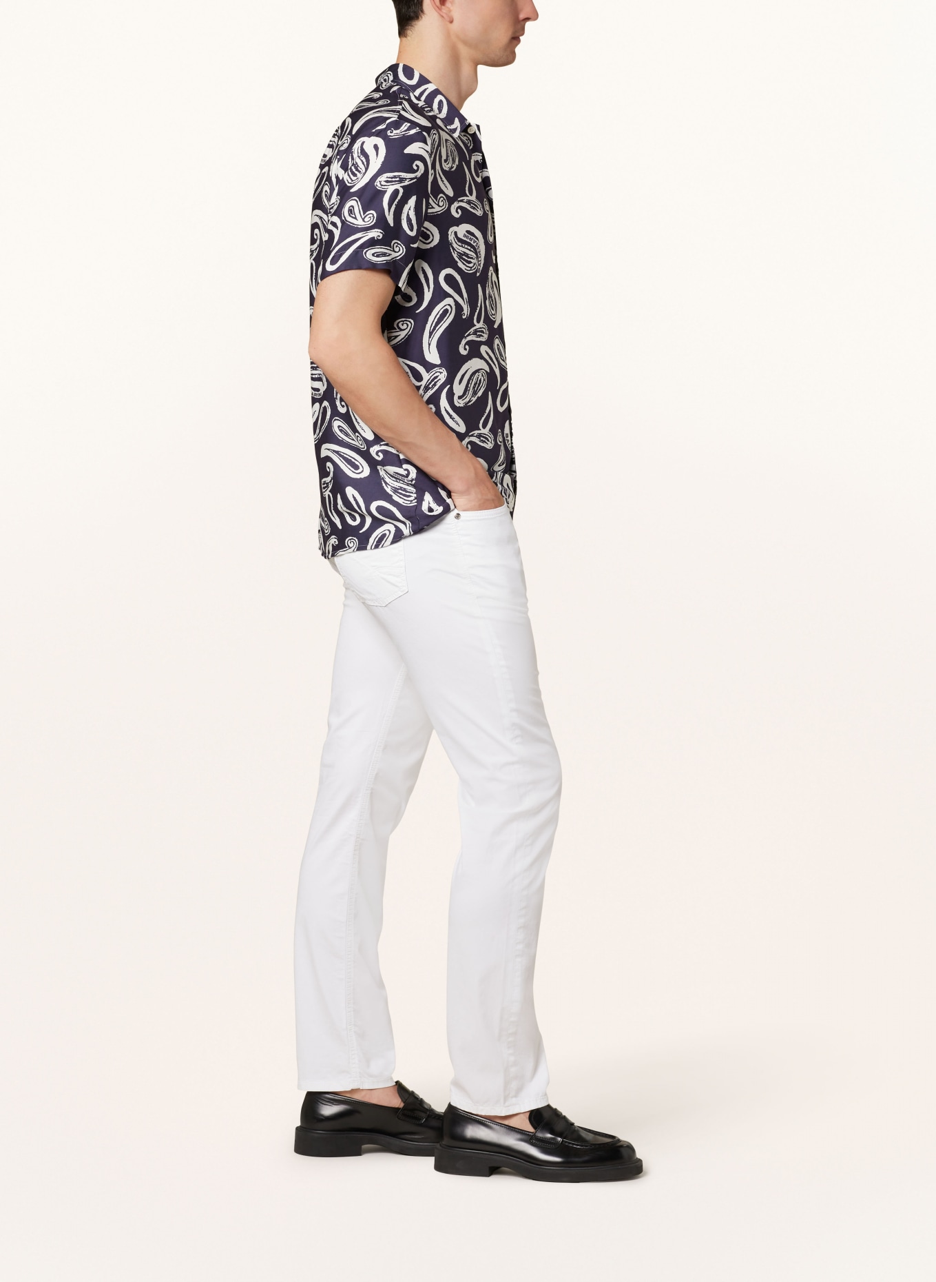 BALDESSARINI Trousers regular fit, Color: WHITE (Image 4)