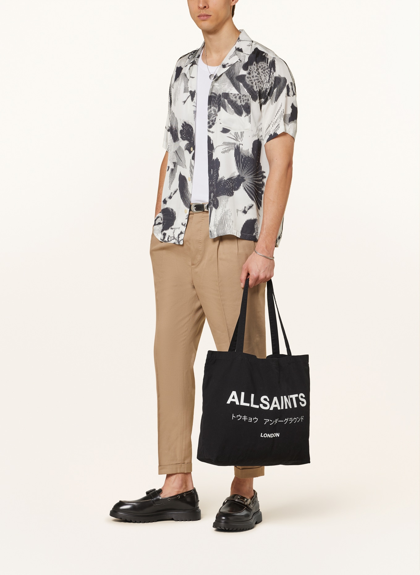 ALLSAINTS Shopper UNDERGROUND TOTE , Color: BLACK (Image 4)