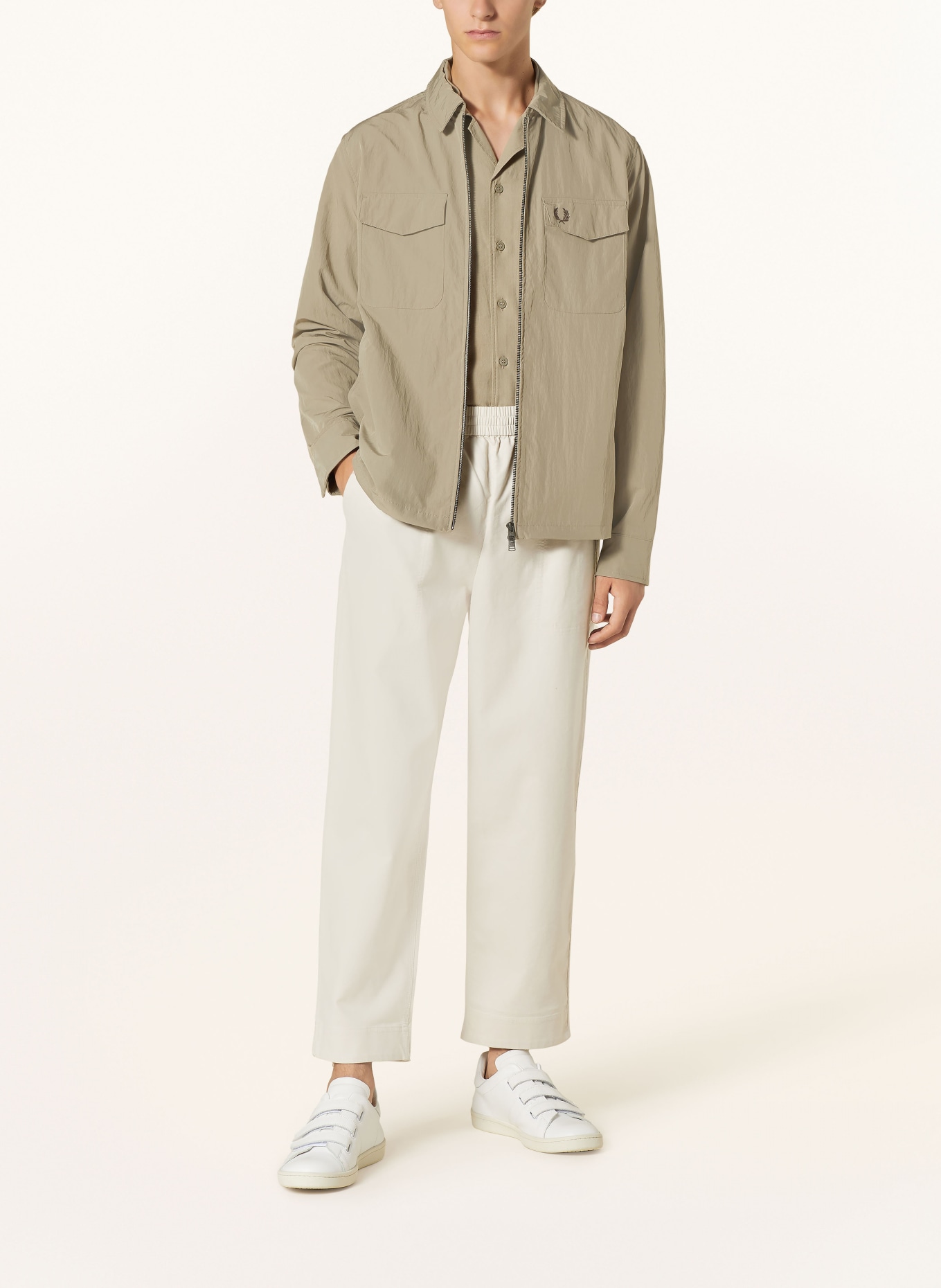 FRED PERRY Overshirt, Color: KHAKI (Image 2)