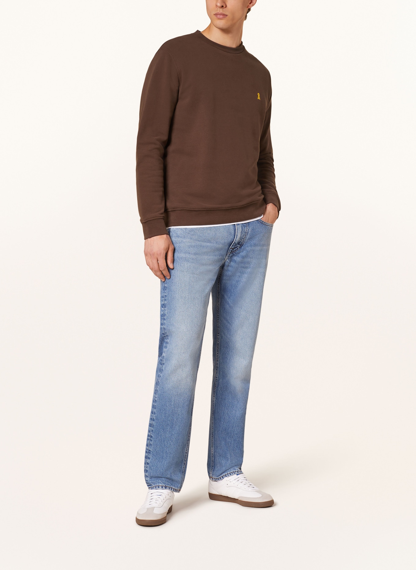 ARMEDANGELS Bluza nierozpinana BAARO: BRĄZOWY