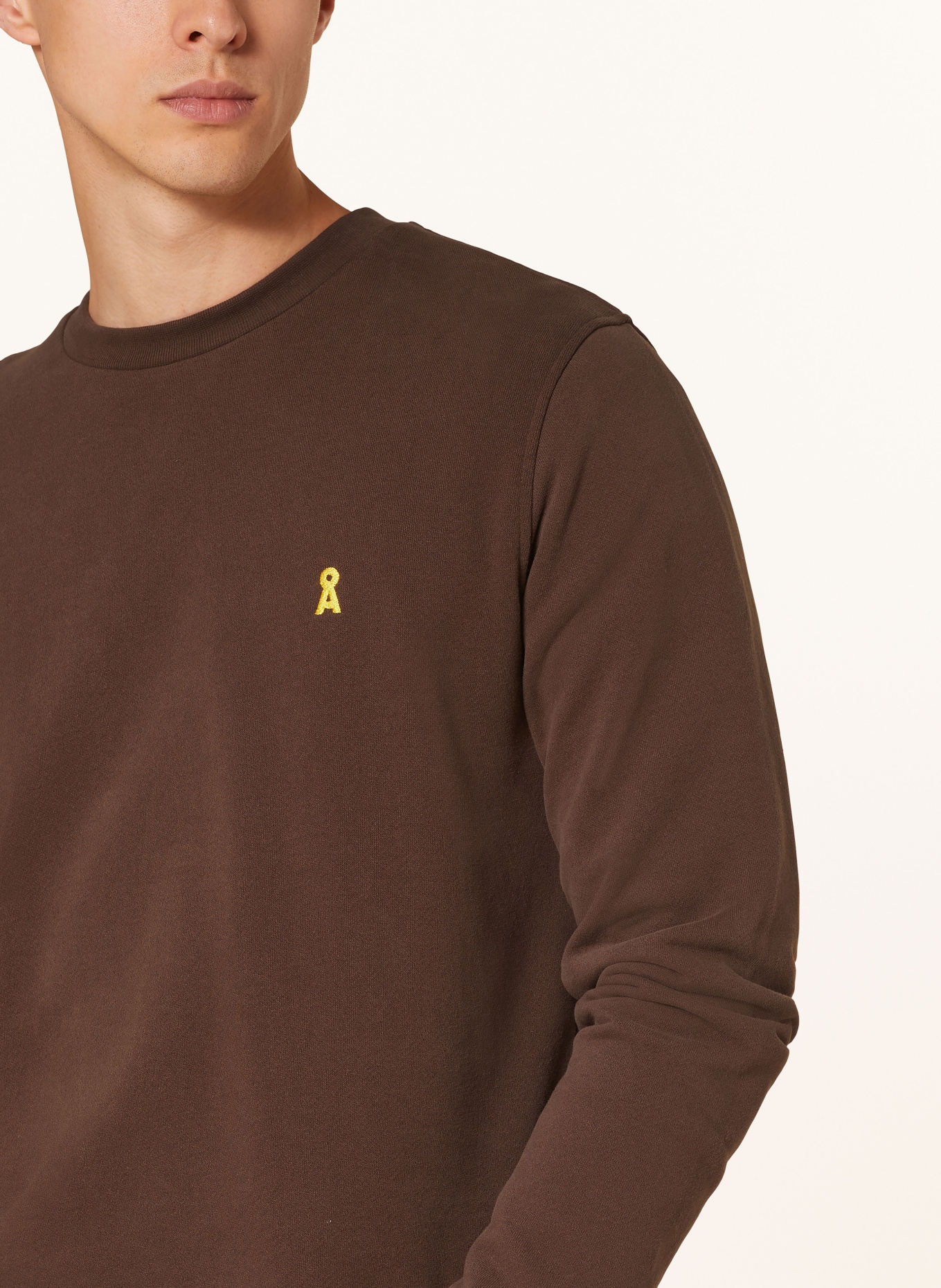 ARMEDANGELS Bluza nierozpinana BAARO: BRĄZOWY