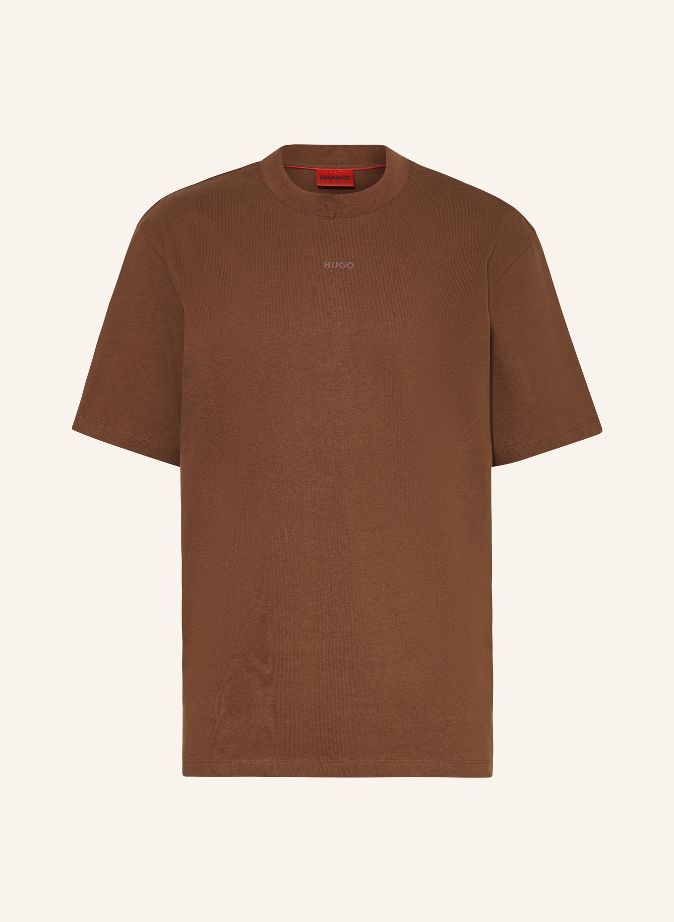 HUGO T-shirt DAPOLINO, Color: BROWN (Image 1)