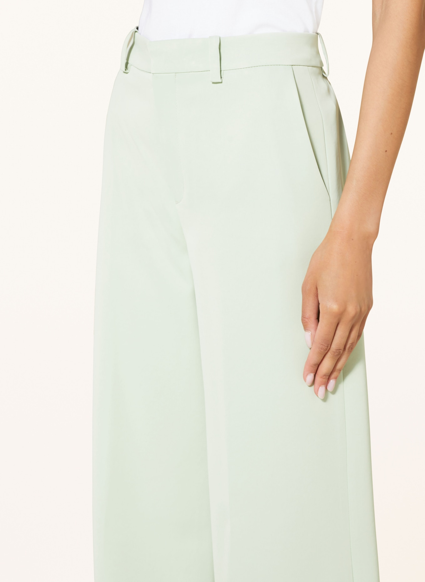 DRYKORN Wide leg trousers DESK, Color: MINT (Image 5)