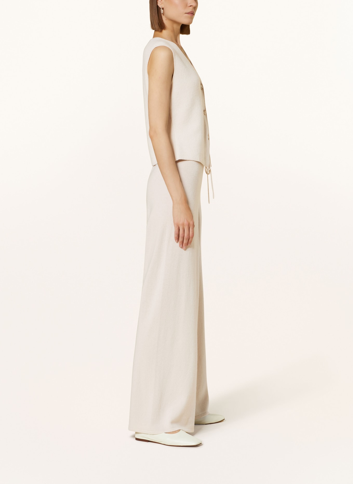 lilienfels Knit trousers with cashmere, Color: CREAM (Image 4)