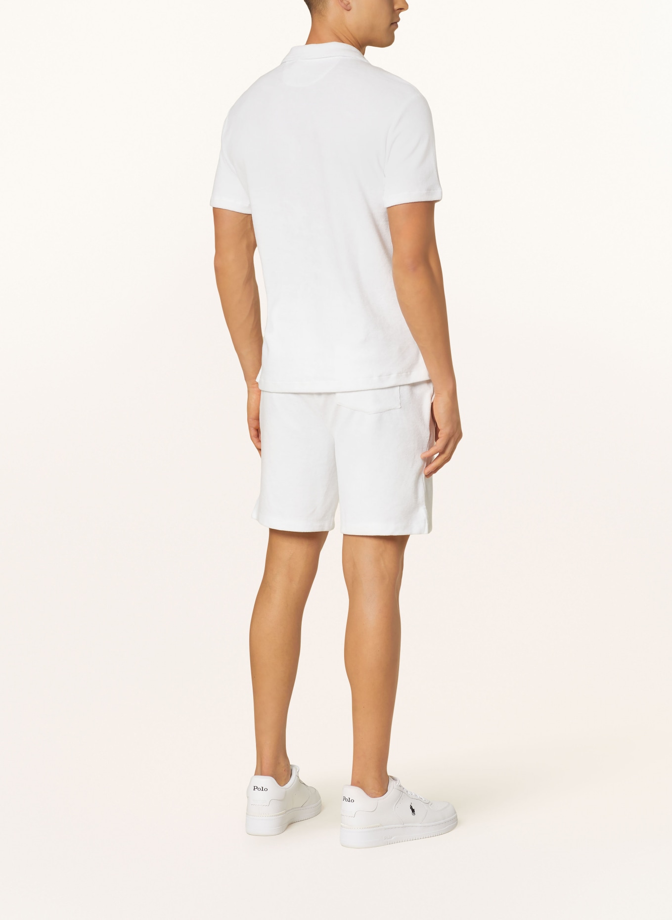 POLO RALPH LAUREN Resort shirt TERRY comfort fit made of terry cloth, Color: WHITE (Image 3)