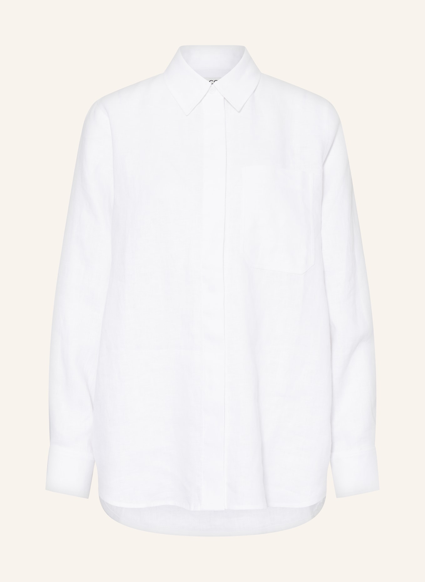 COS Shirt blouse made of linen, Color: WHITE (Image 1)