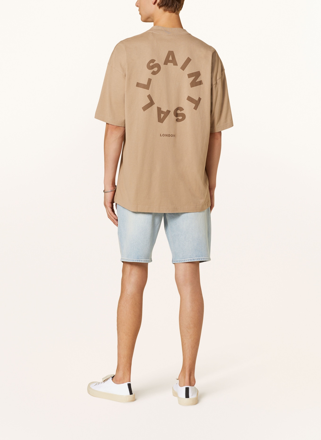 ALLSAINTS T-shirt TIERRA, Color: LIGHT BROWN (Image 2)