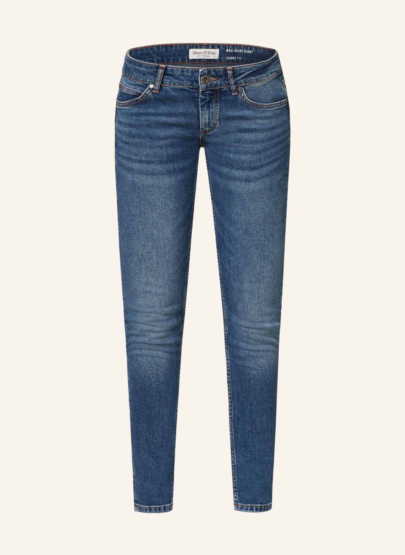 Marc O'Polo Skinny Jeans, Farbe: 004 sustainable dark blue salt and (Bild 1)