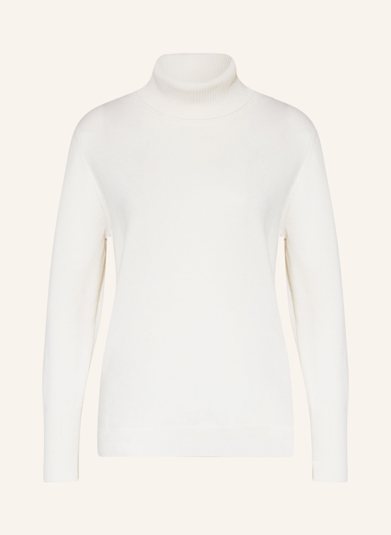 SEM PER LEI Turtleneck sweater with cashmere, Color: WHITE (Image 1)