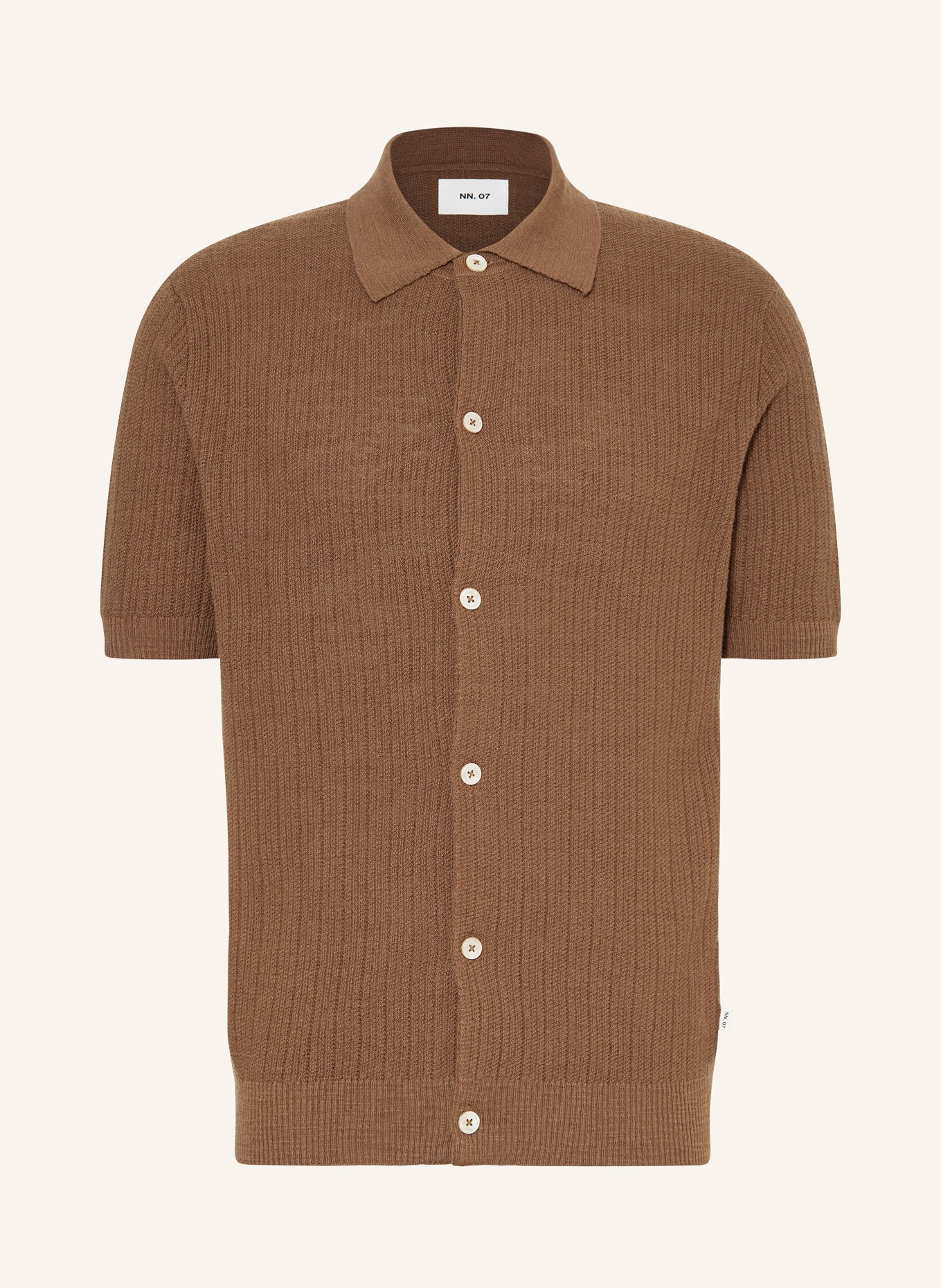 NN.07 Knit shirt NOLAN Regular fit, Color: BROWN (Image 1)