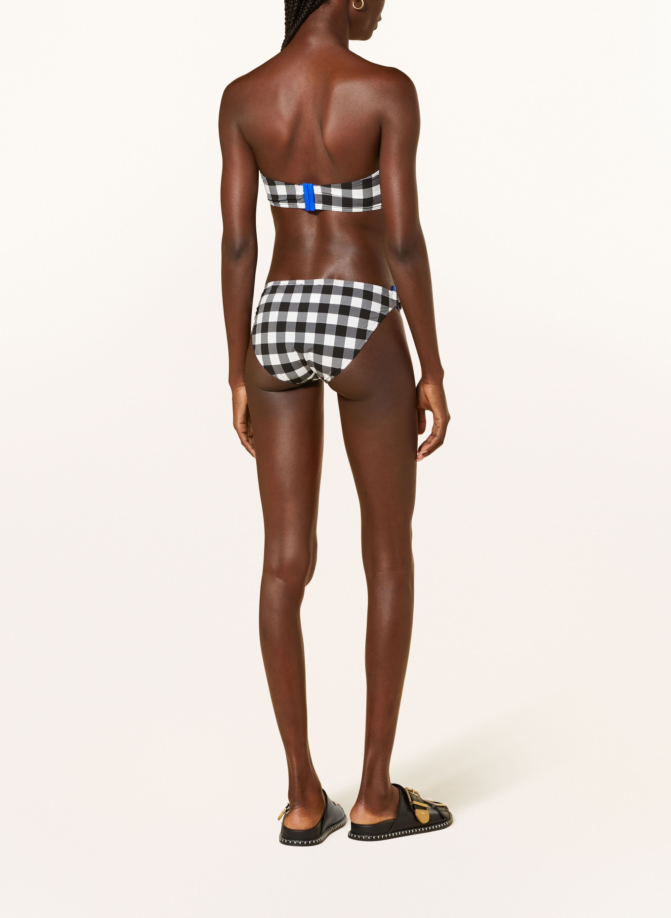 ERES Bandeau bikini top CUBE, Color: BLACK/ WHITE (Image 3)