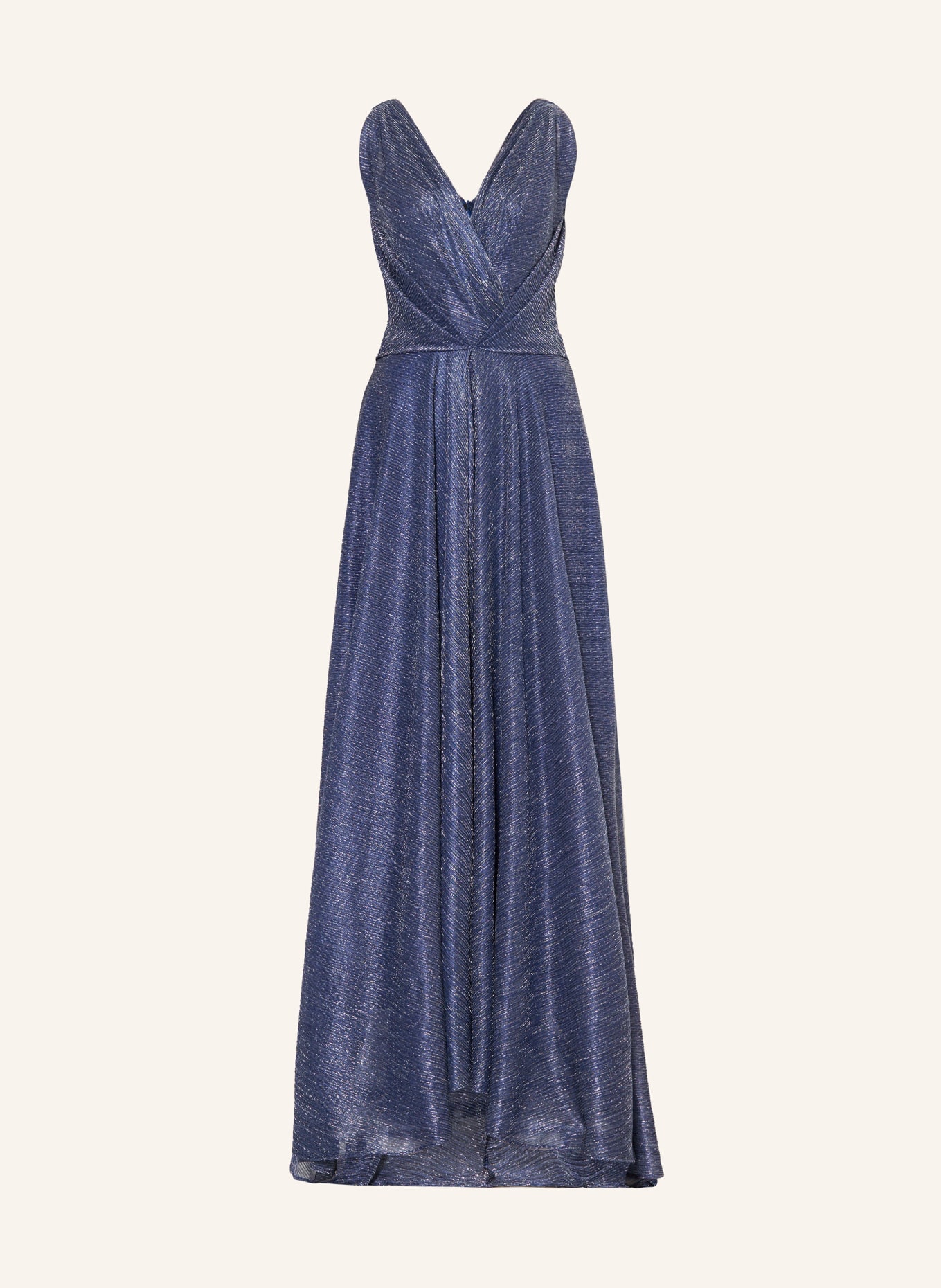 TALBOT RUNHOF Sukienka wieczorowa z błyszczącą przędzą, Kolor: NIEBIESKI (Obrazek 1)