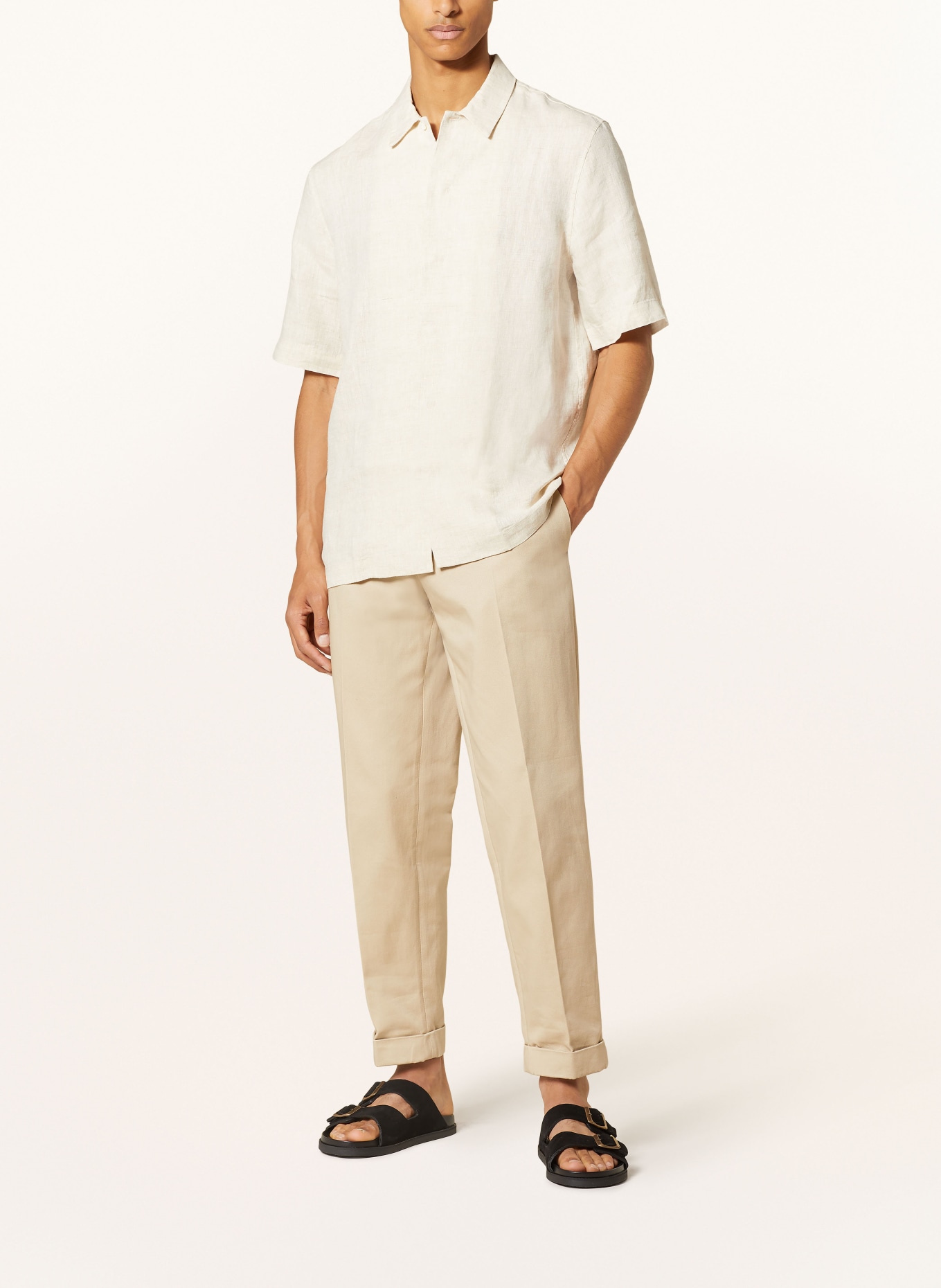 COS Linen shirt regular fit, Color: ECRU (Image 2)