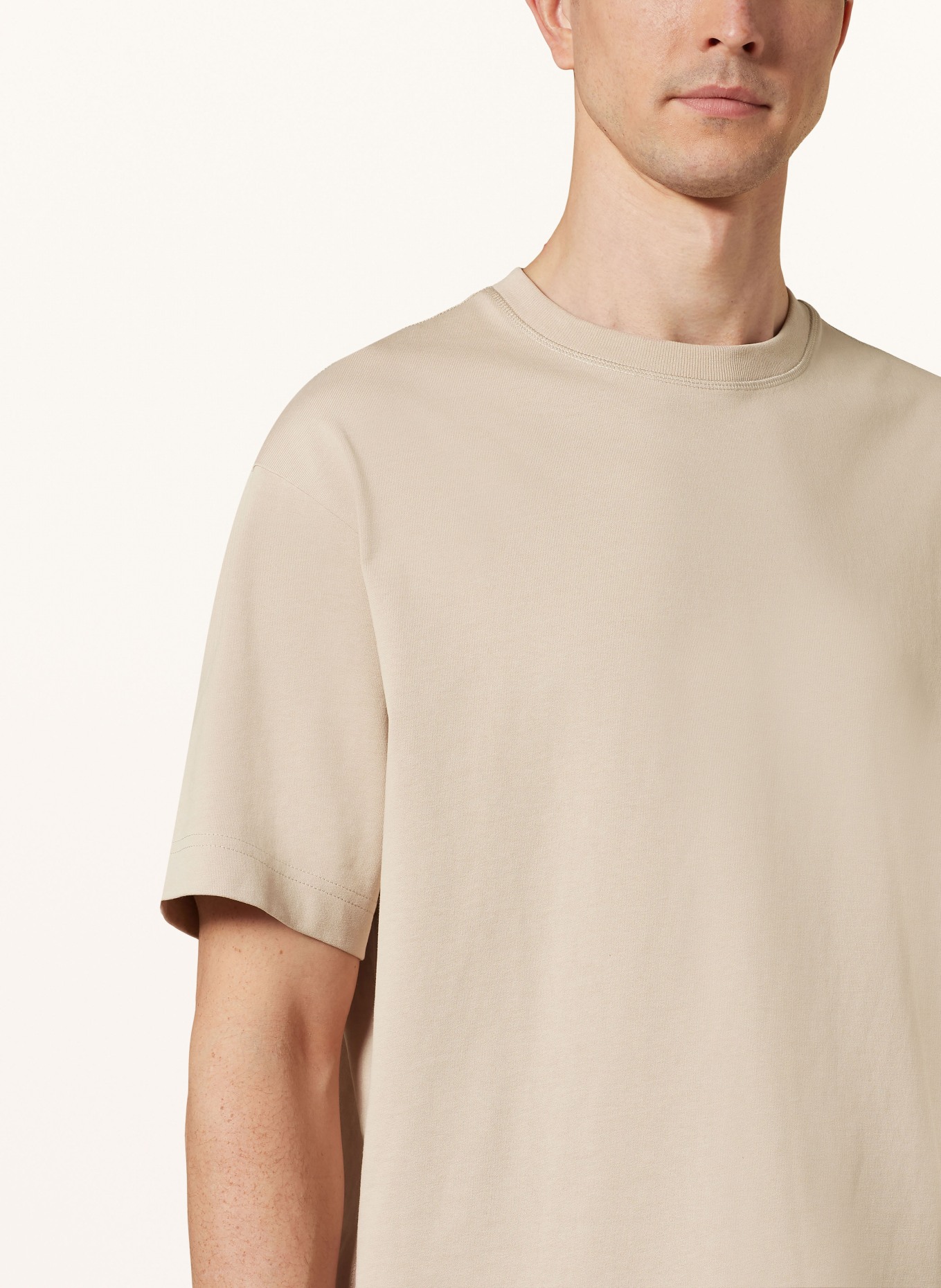 REISS Oversized shirt TATE, Color: LIGHT BROWN (Image 4)