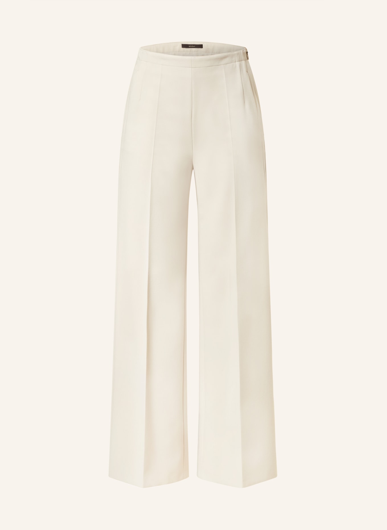 windsor. Wide leg trousers, Color: BEIGE (Image 1)