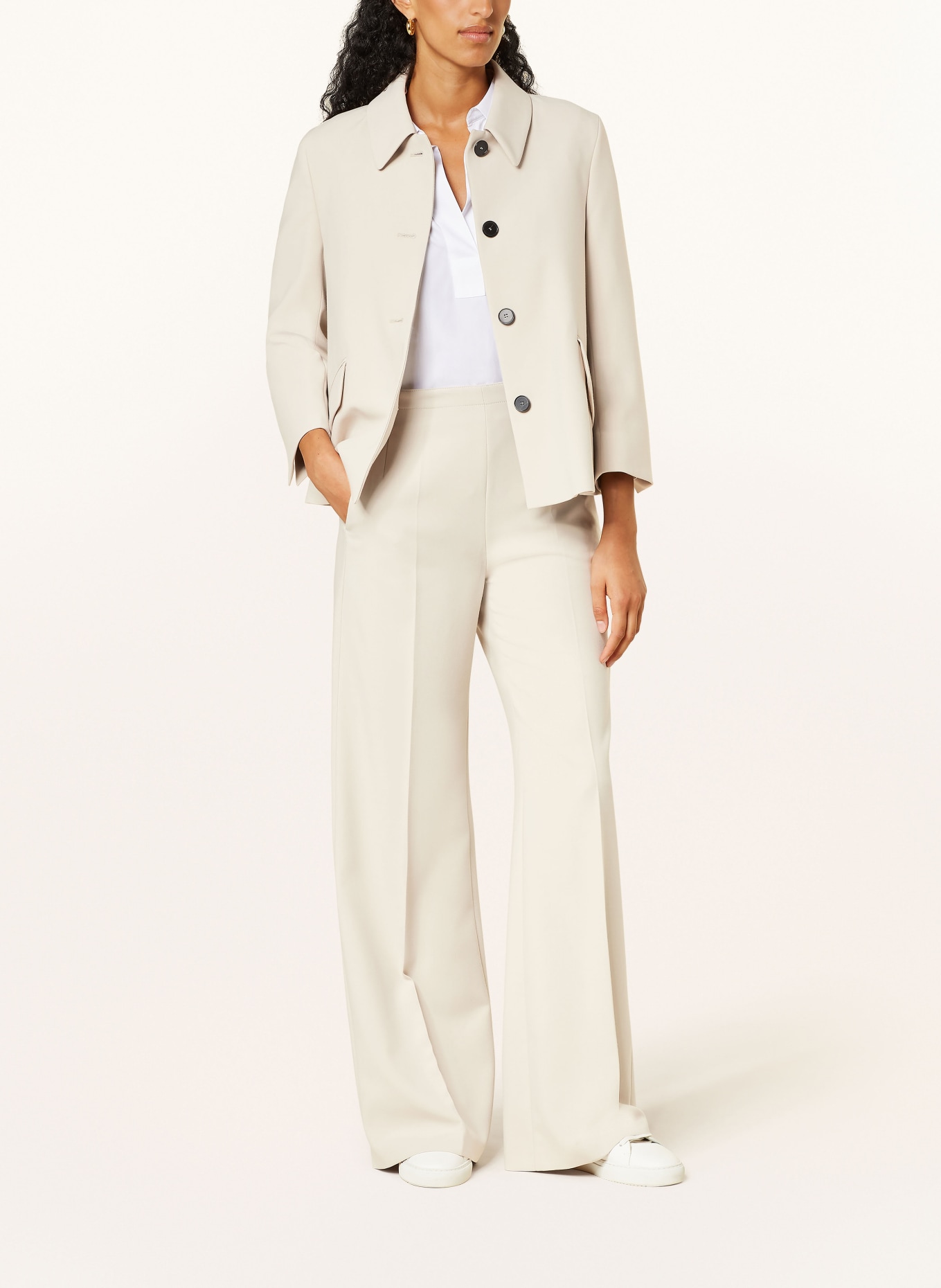 windsor. Wide leg trousers, Color: BEIGE (Image 2)