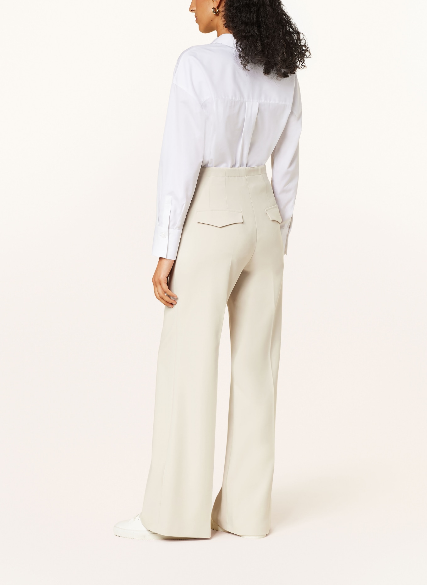 windsor. Wide leg trousers, Color: BEIGE (Image 3)